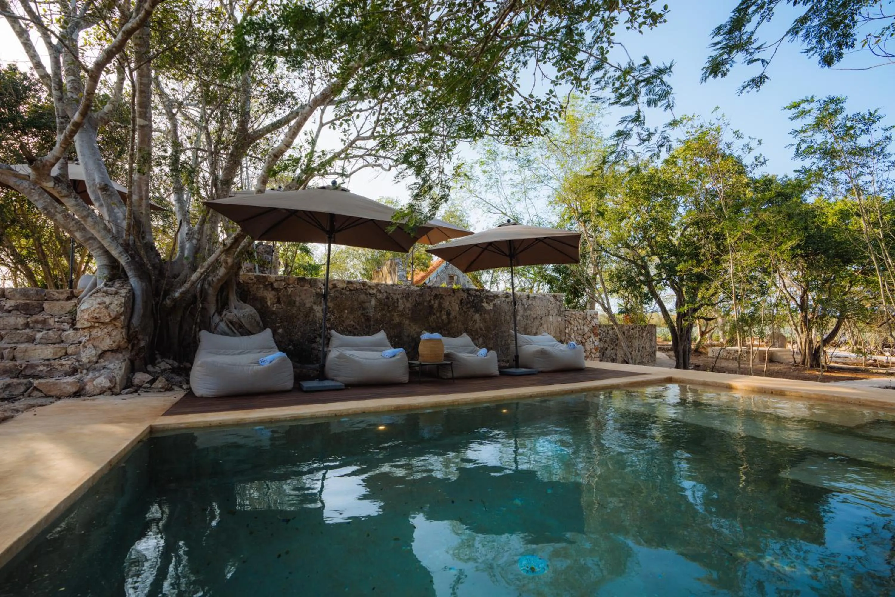 Pool view in Viatura Hacienda Xtojil, Yucatan, Merida, with Optional All Inclusive