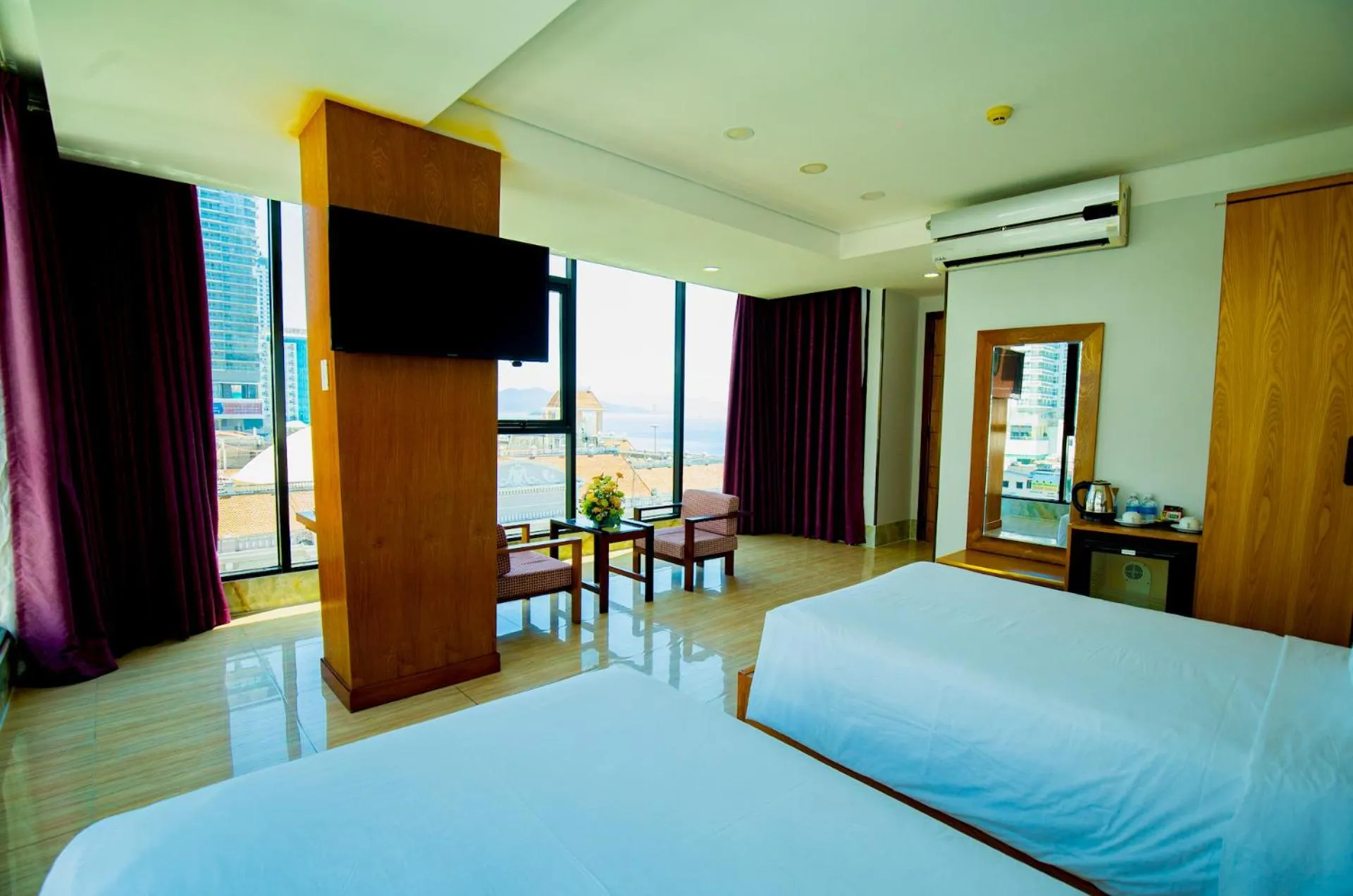 Bedroom, Bed in Happy Light Central Nha Trang