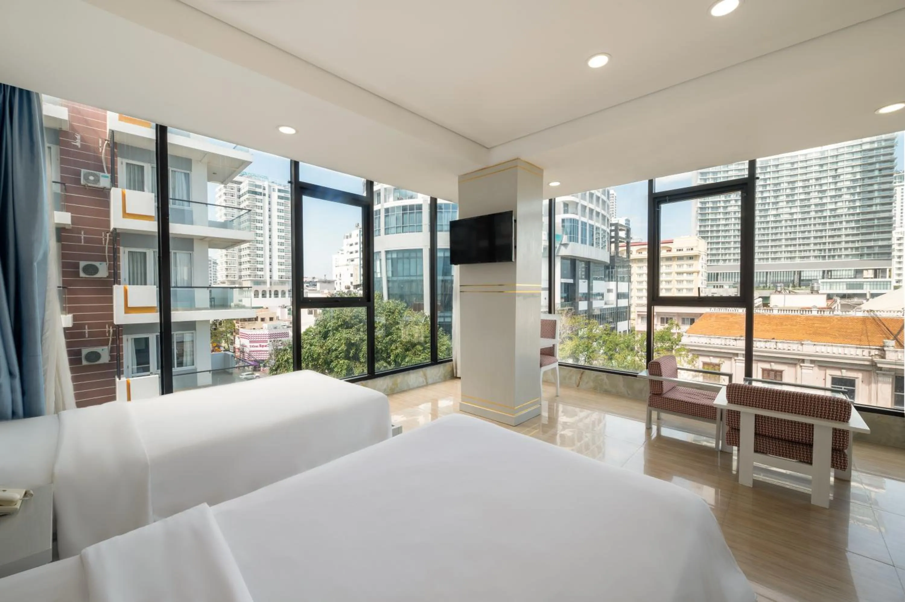 Bed in Happy Light Central Nha Trang