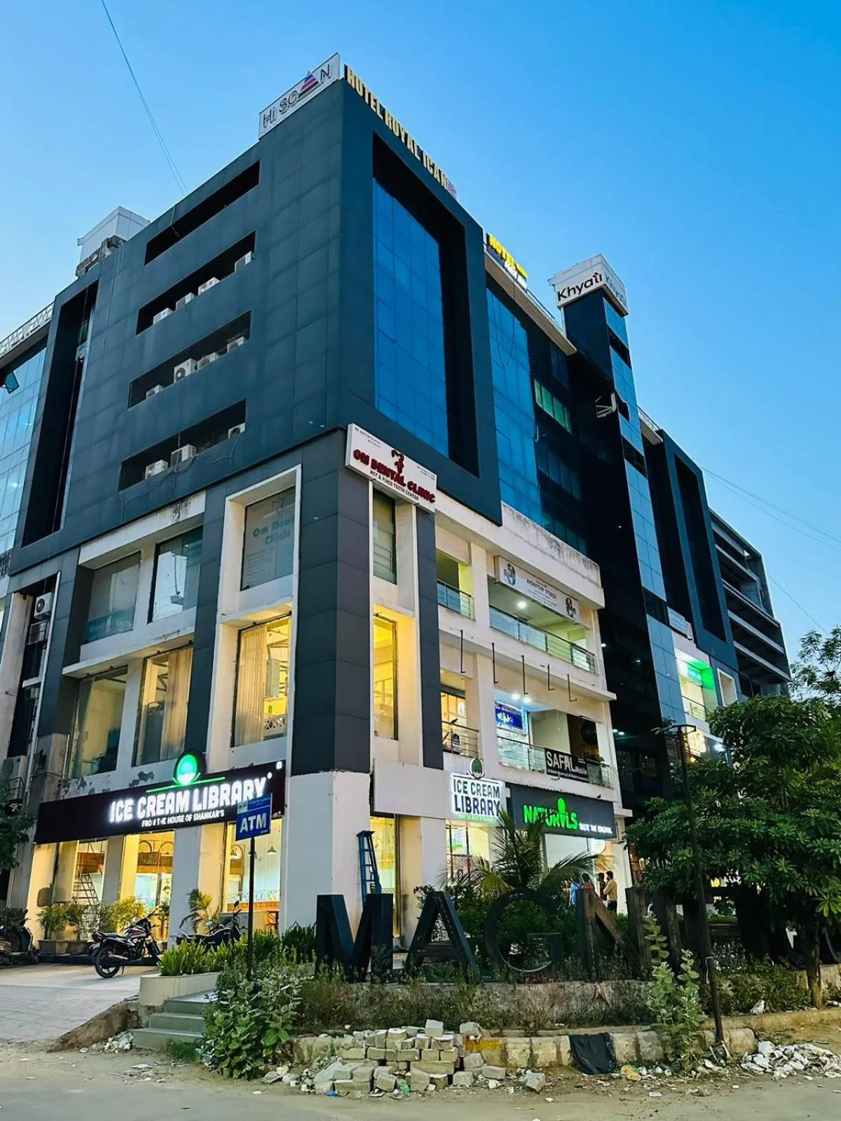 Property building in Hotel Royal Ican Sindhubhavan Road