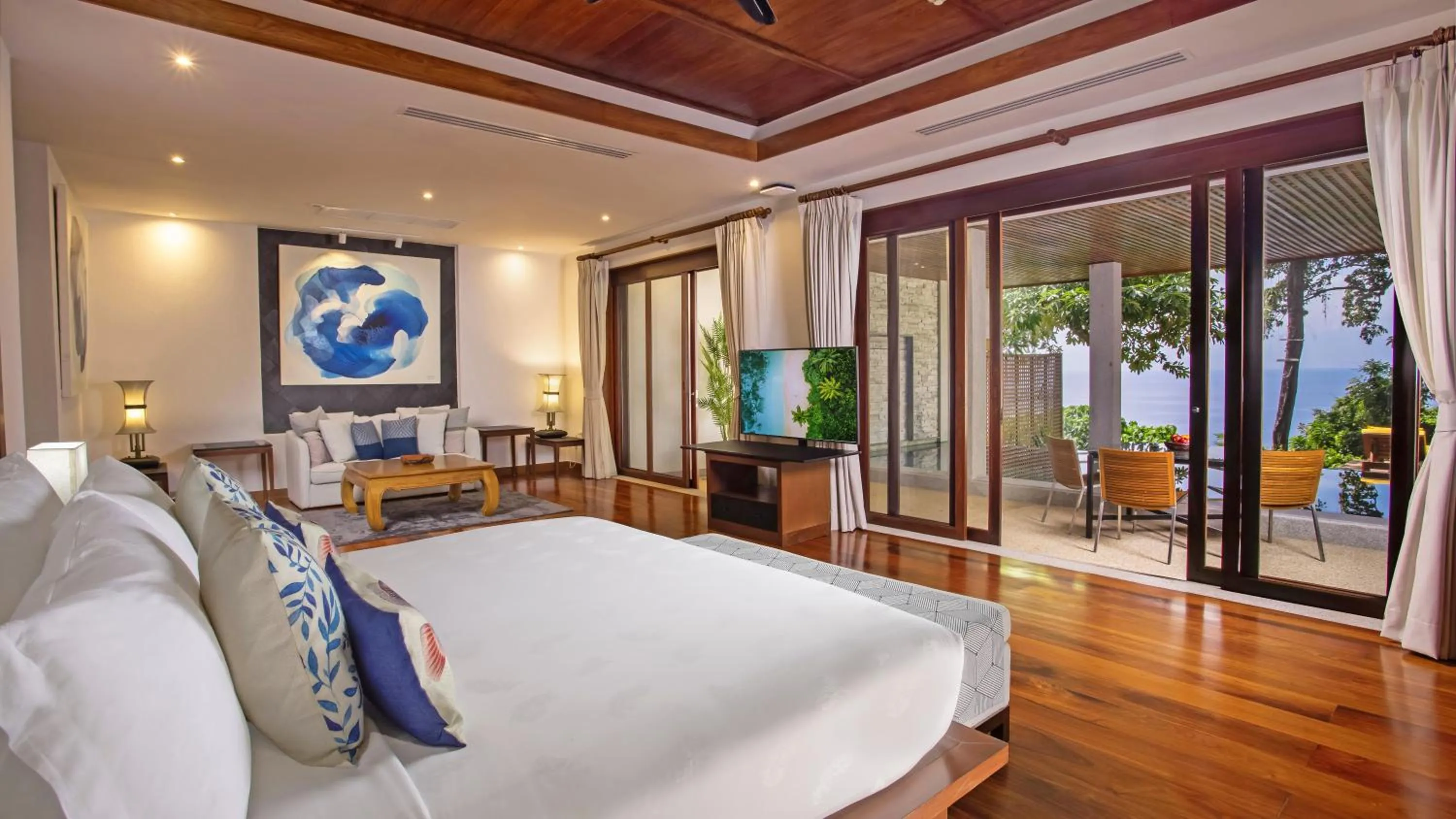 Bedroom, Bed in Villa Varya