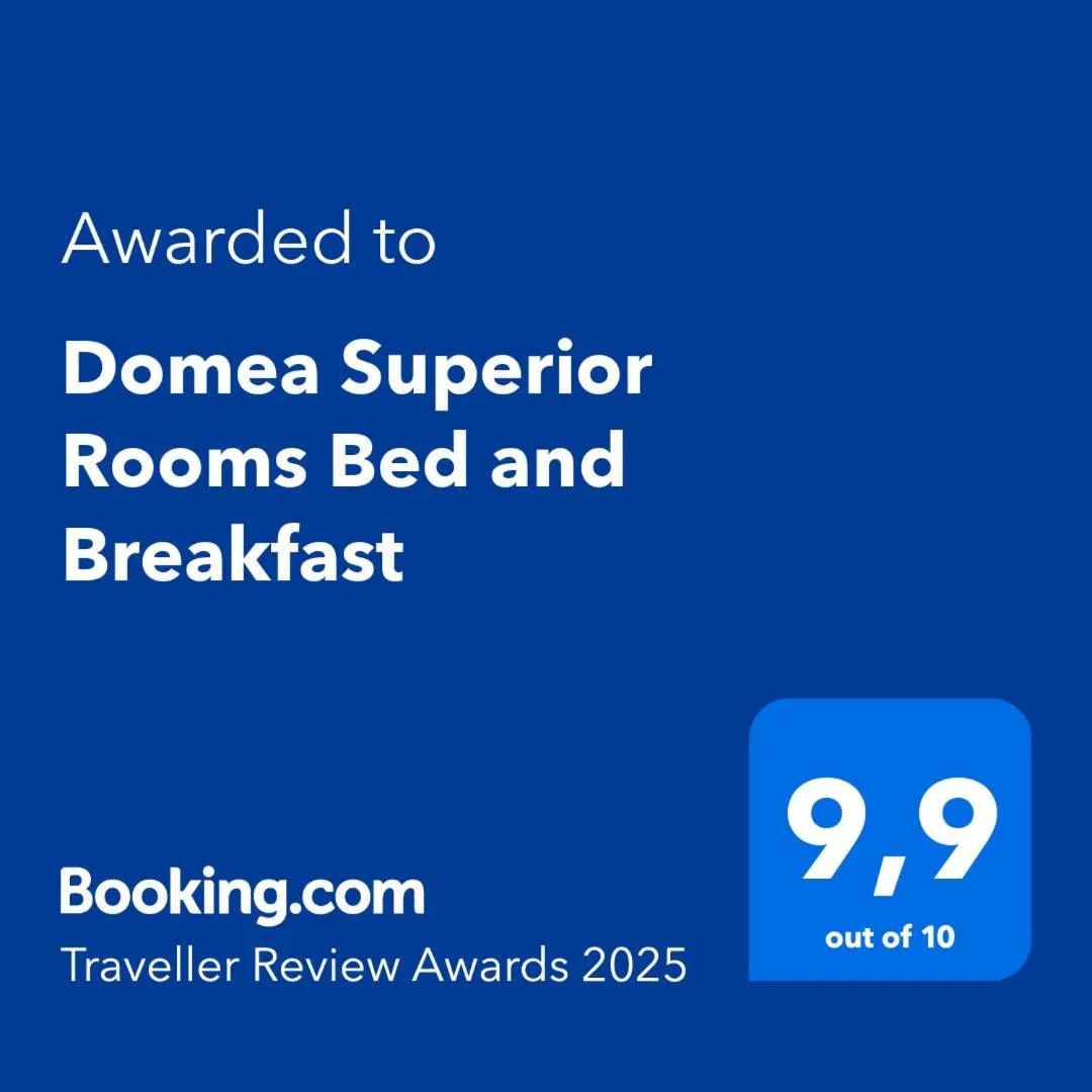 Certificate/Award in Domea Superior Rooms Bed and Breakfast