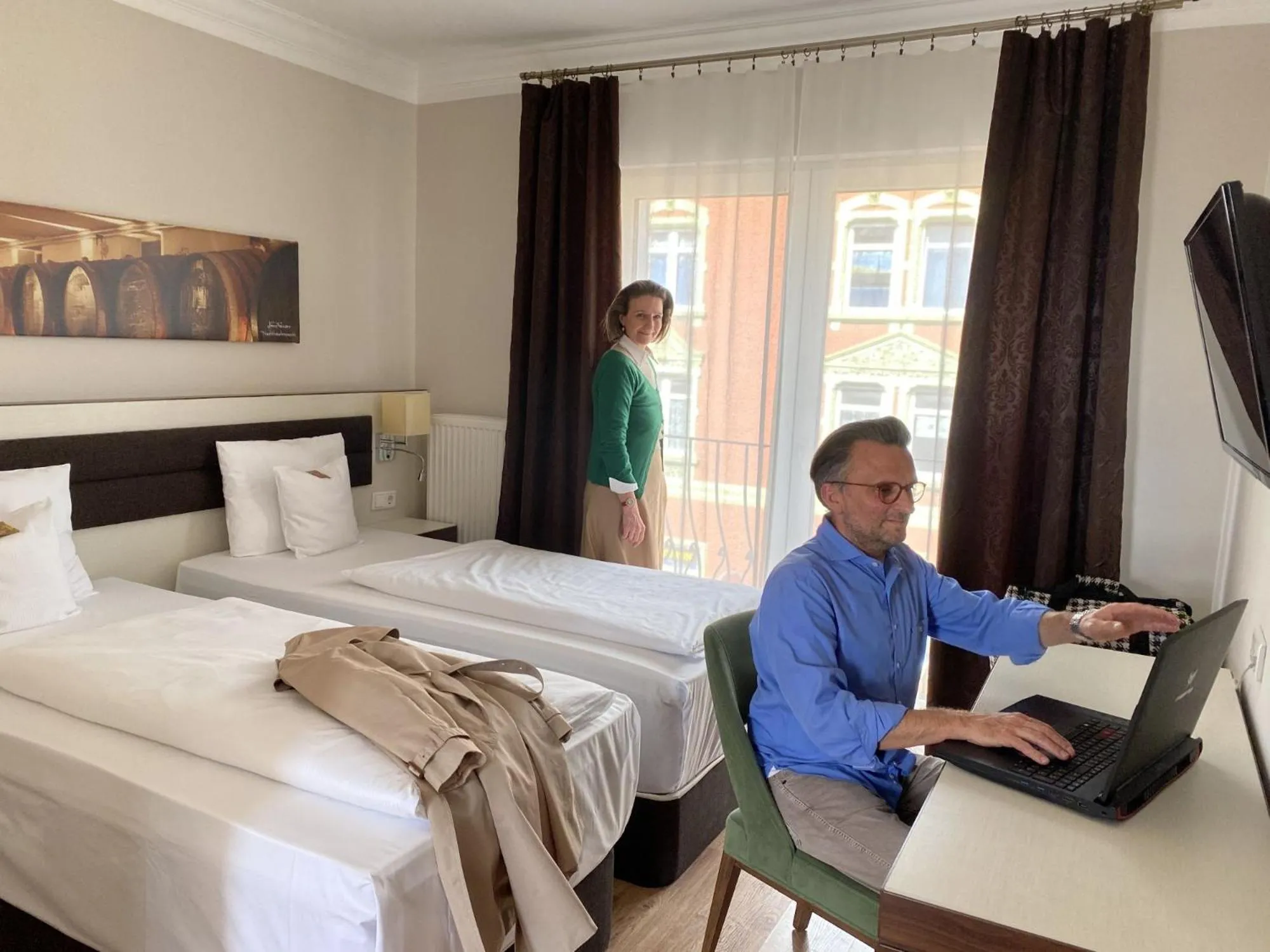 Photo of the whole room, Bed in Hotel Nordhausen