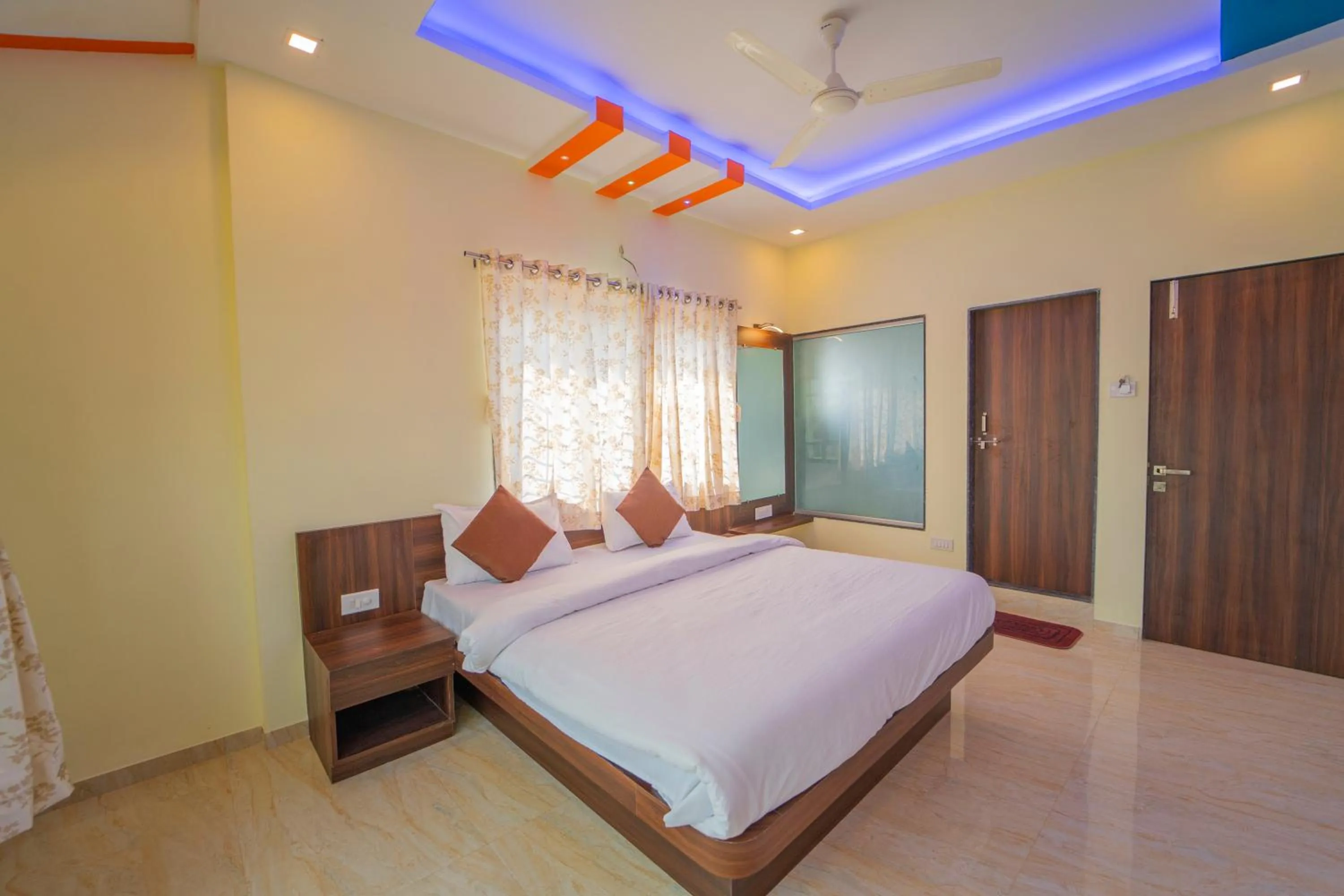 Bed in Veggies Residency