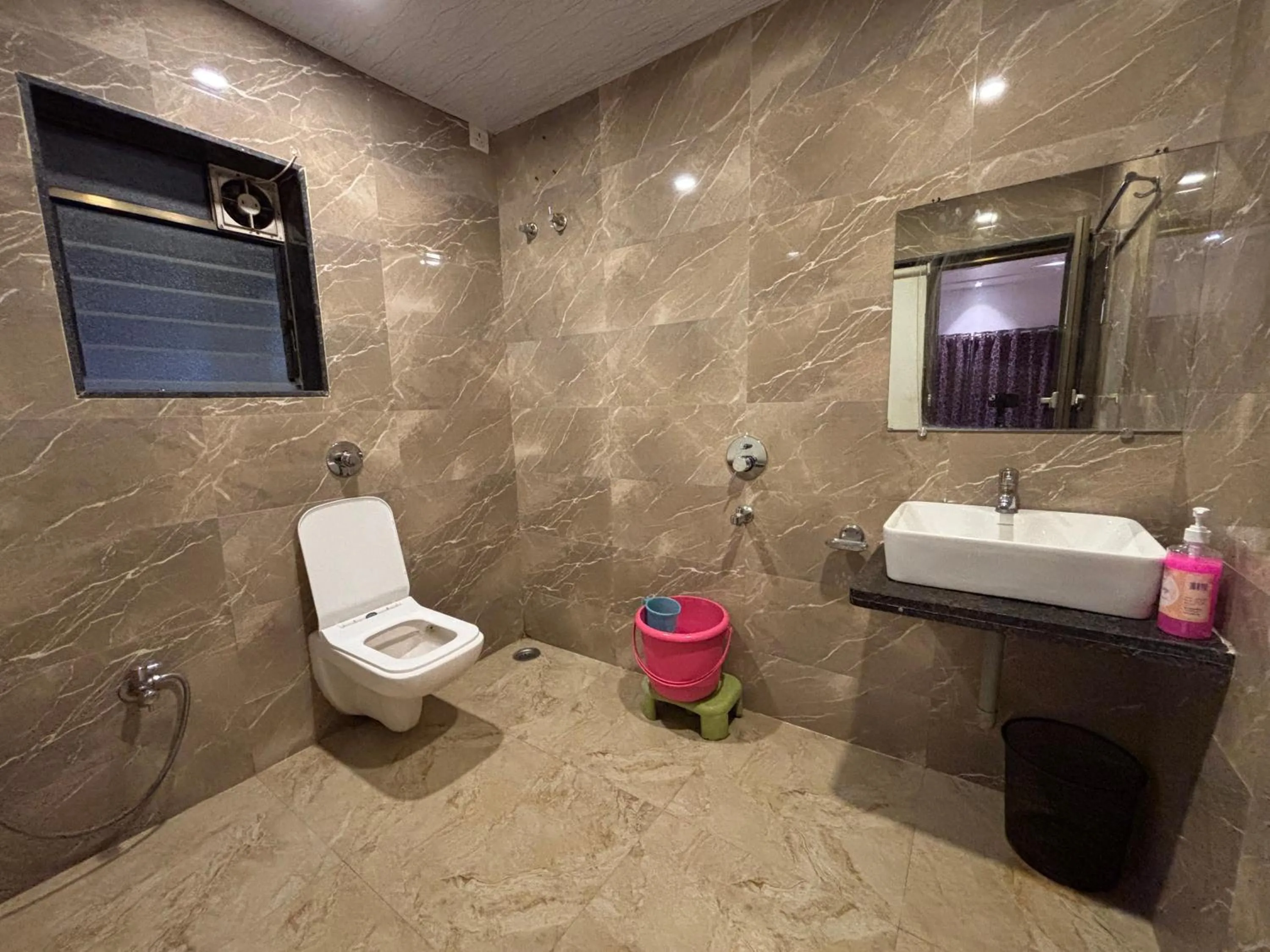 Shower in Veggies Residency