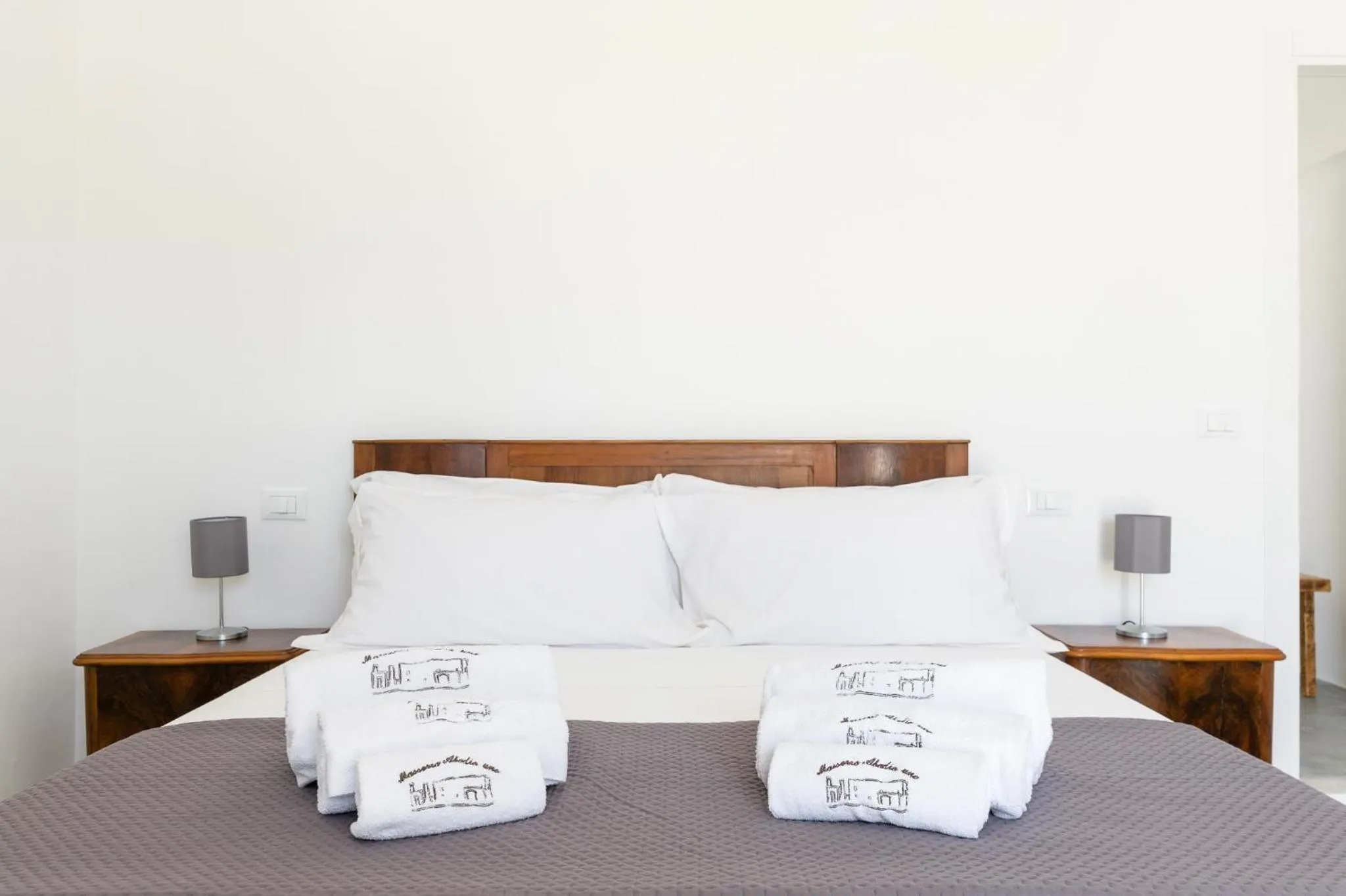 Bed in Masseria Abadia Uno