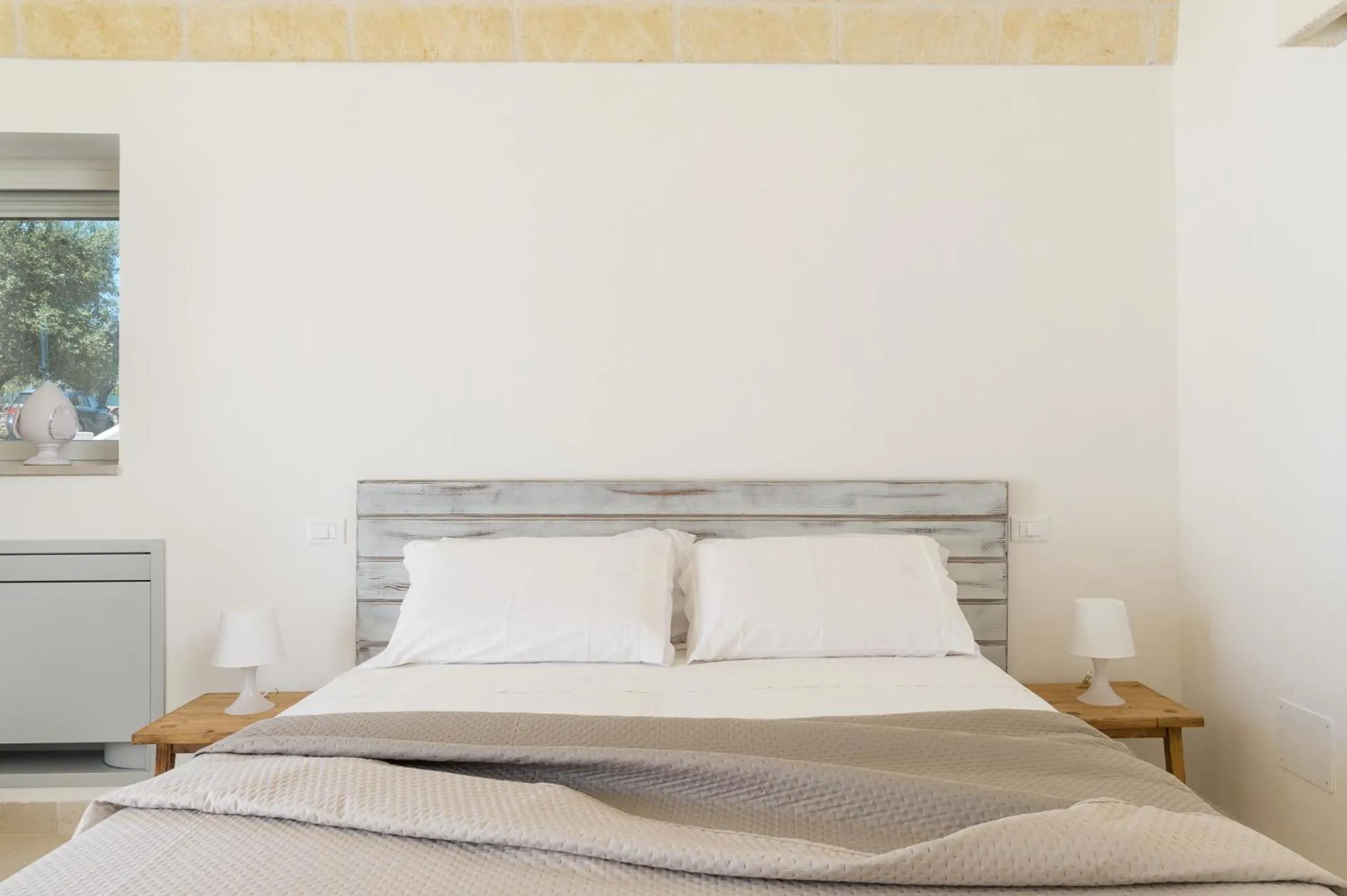 Bed in Masseria Abadia Uno