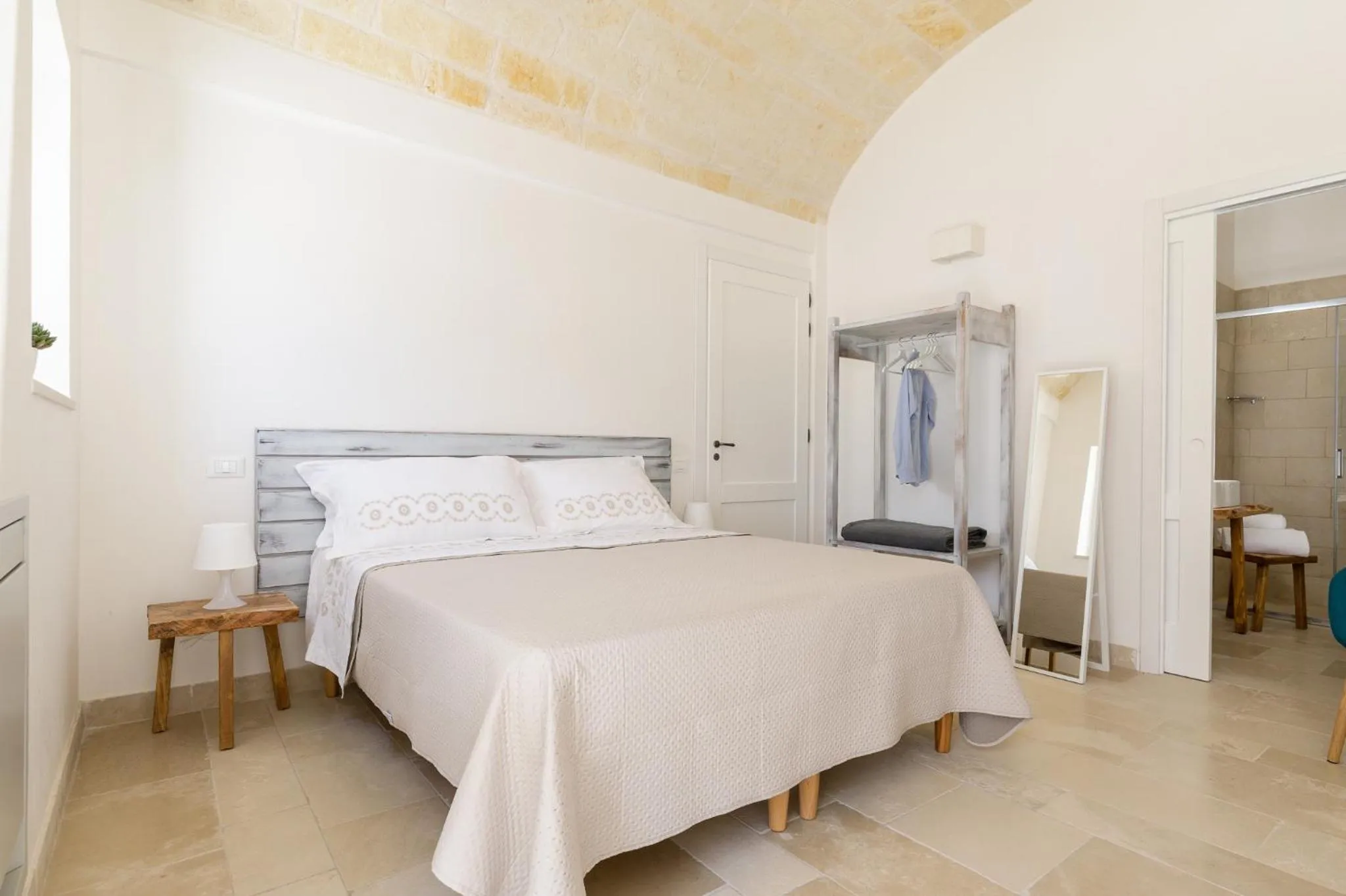 Bed in Masseria Abadia Uno
