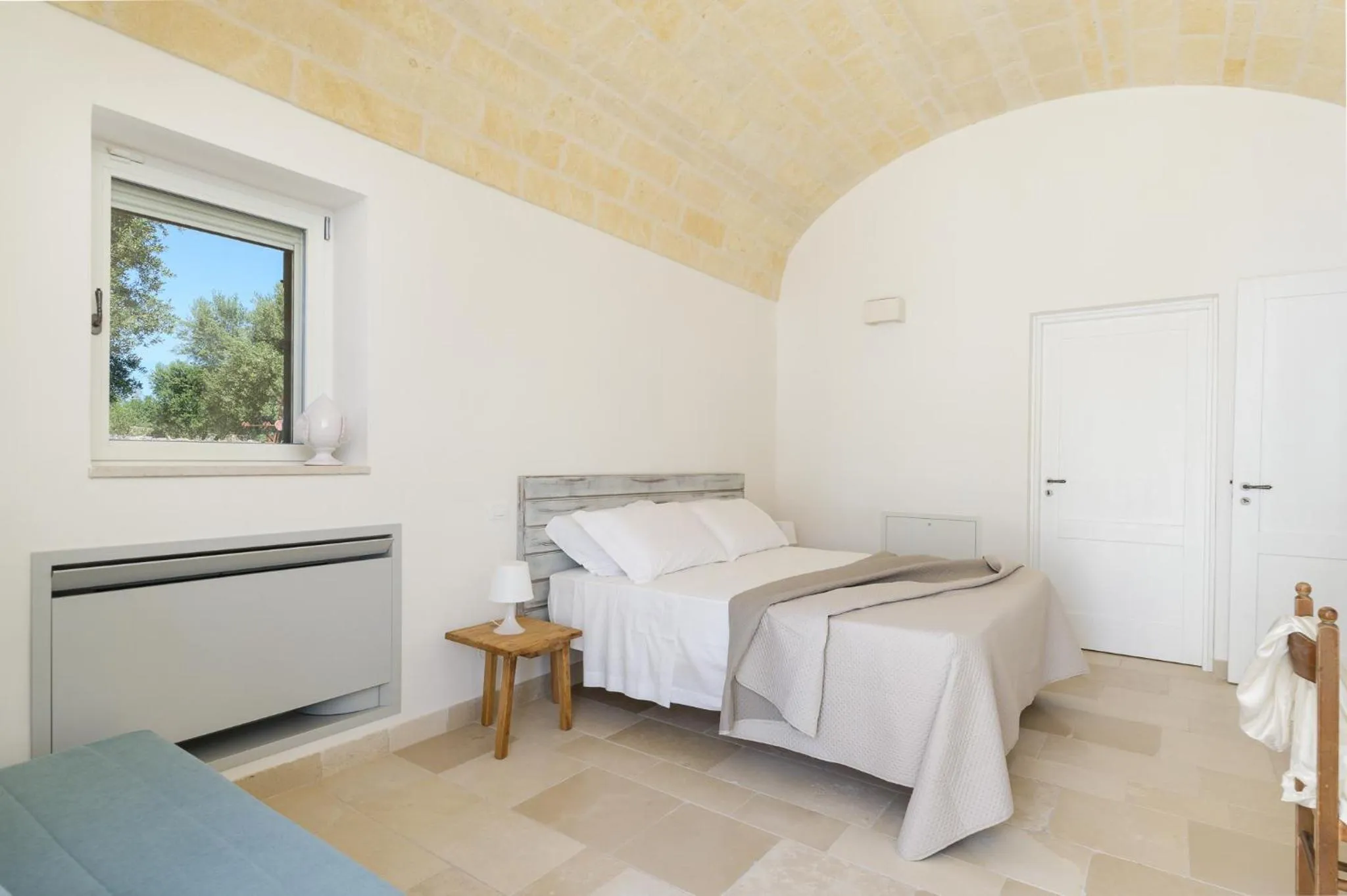 Bed in Masseria Abadia Uno