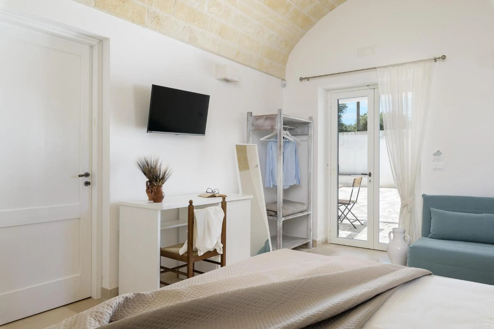 Bed in Masseria Abadia Uno