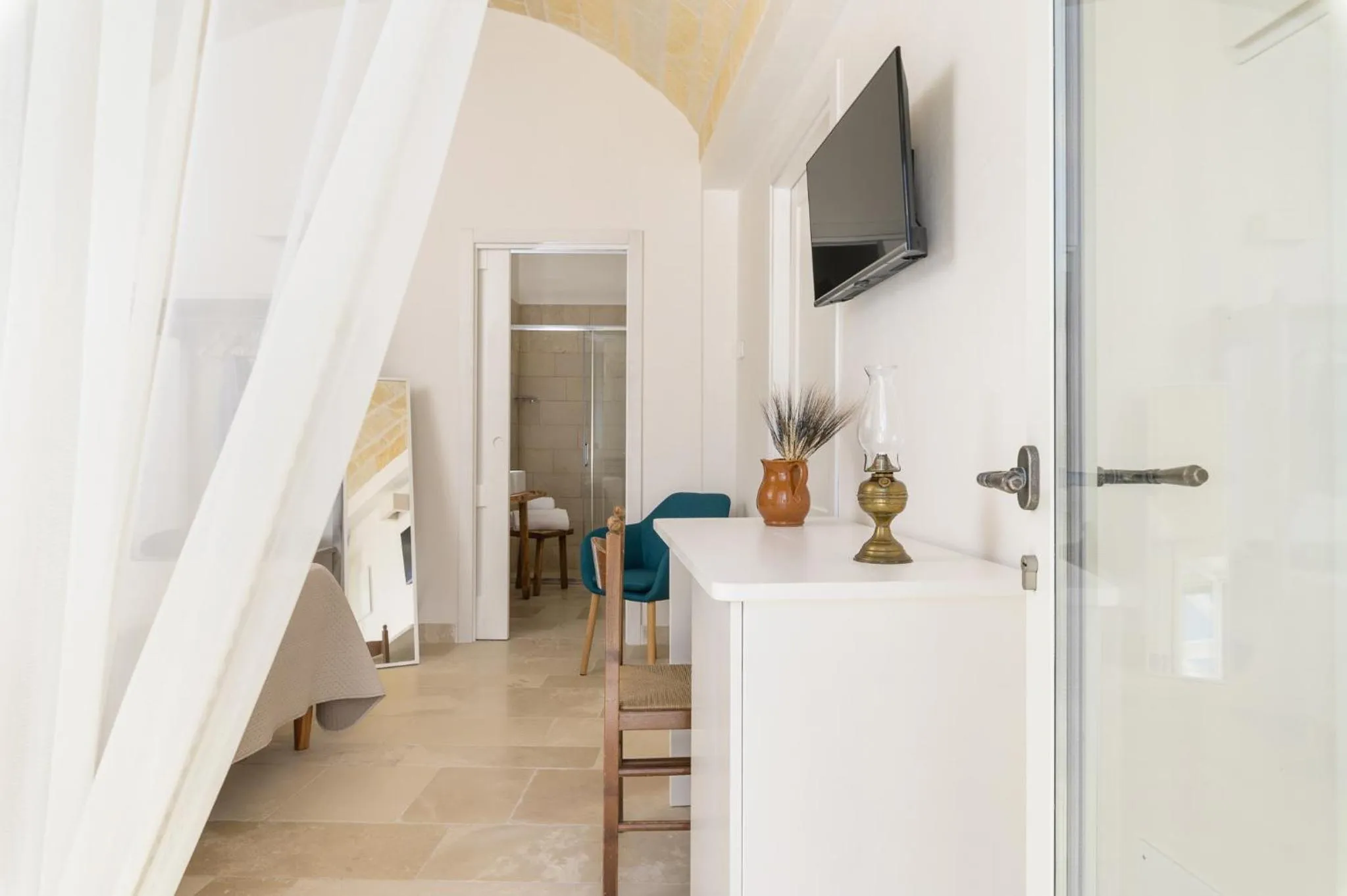 Bed in Masseria Abadia Uno