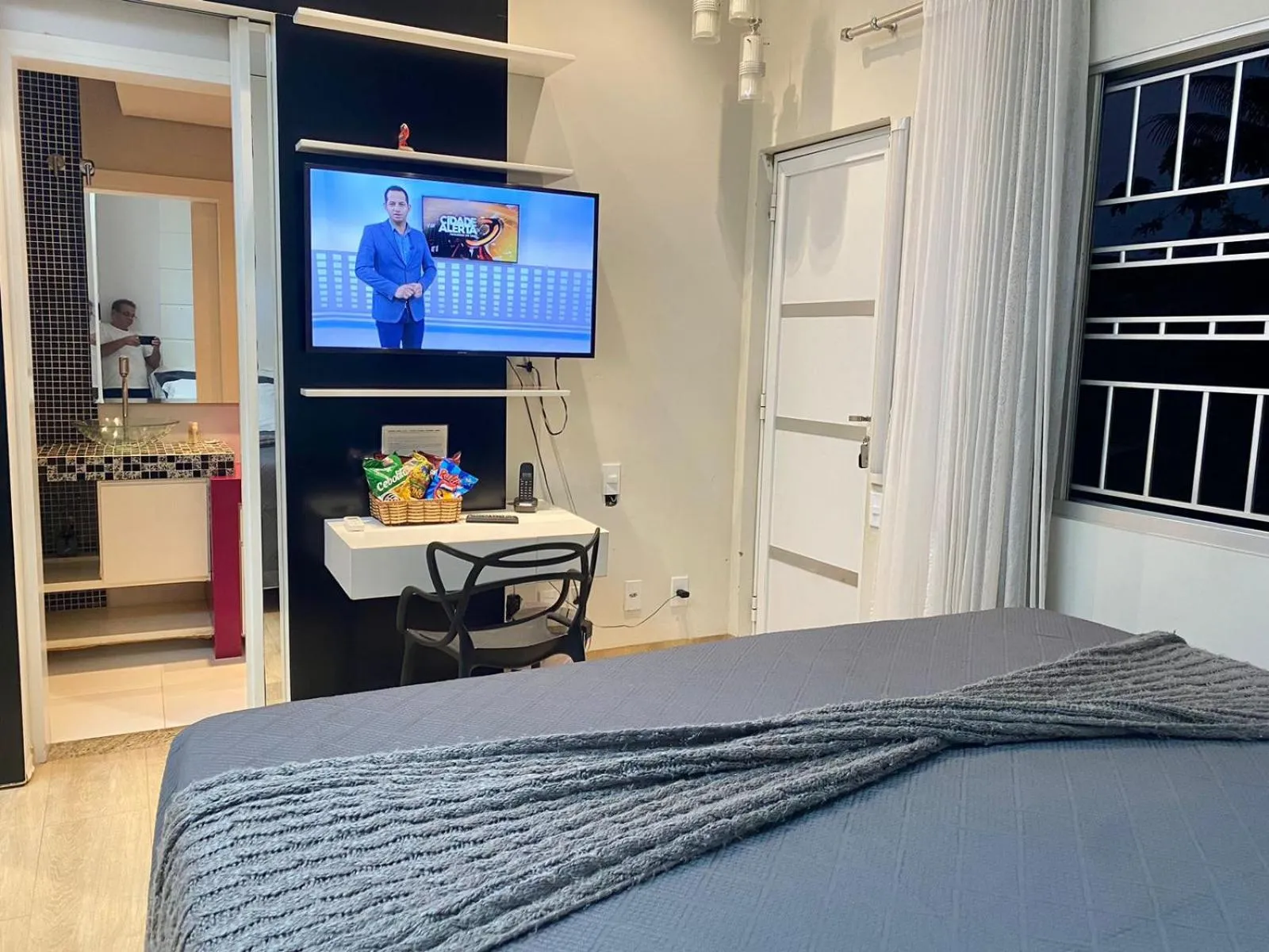 TV and multimedia, Bed in Mirante Pousada Boutique