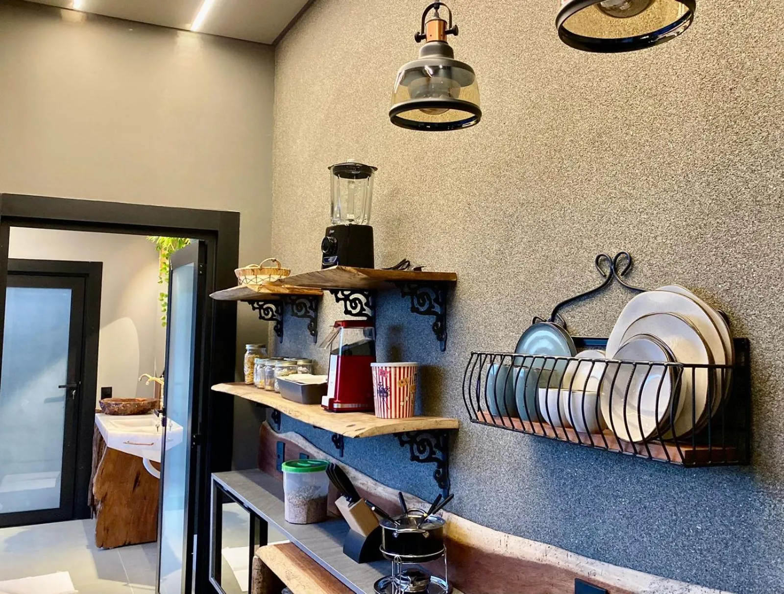 Kitchen or kitchenette in Mirante Pousada Boutique