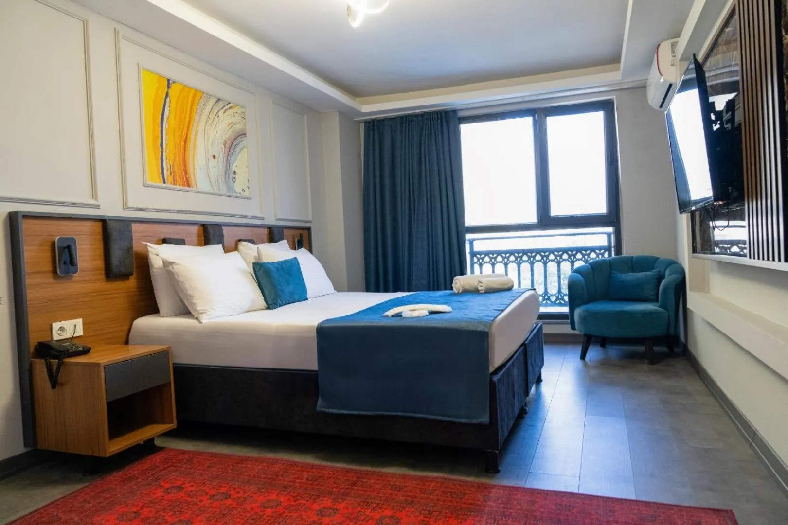 Bed in GRAND MOON HOTEL