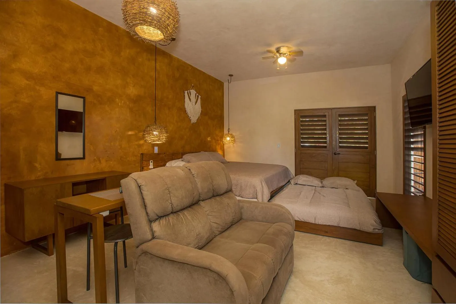 Bed in Wayuum Suites Cozumel Oasis in Paradise