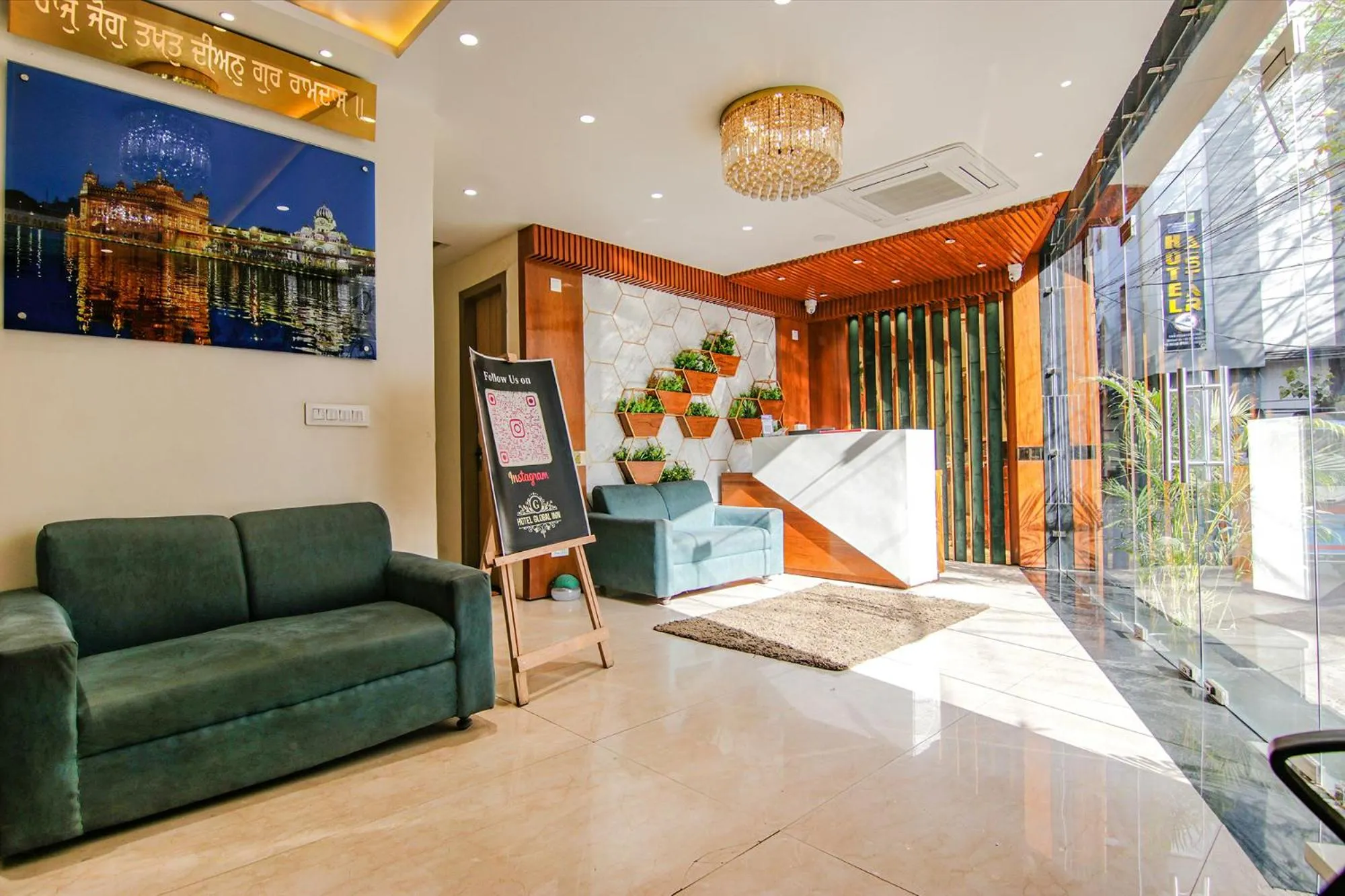 Seating area in FabHotel Punjab Pride - Near Golden temple