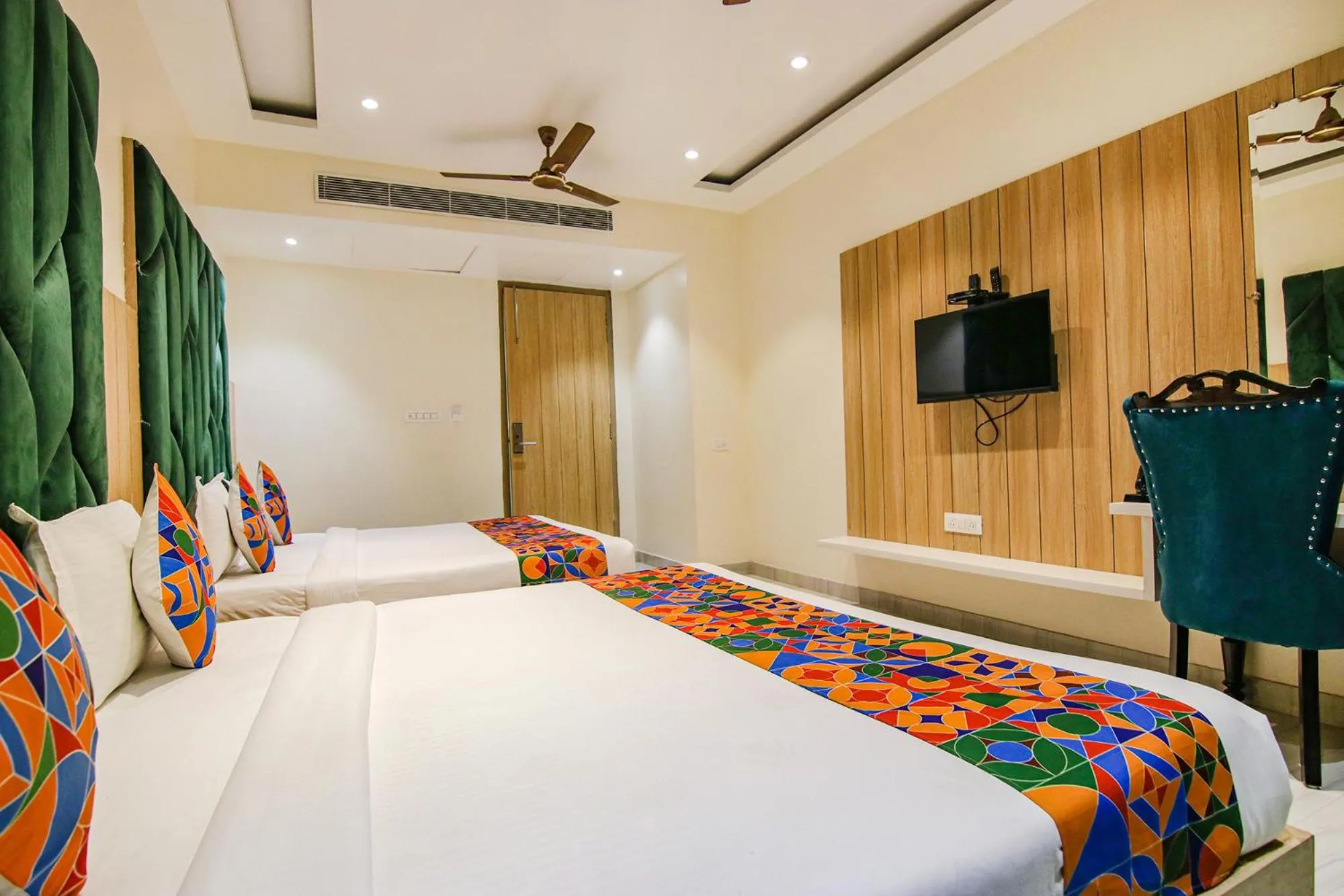 Bed in FabHotel Punjab Pride - Near Golden temple