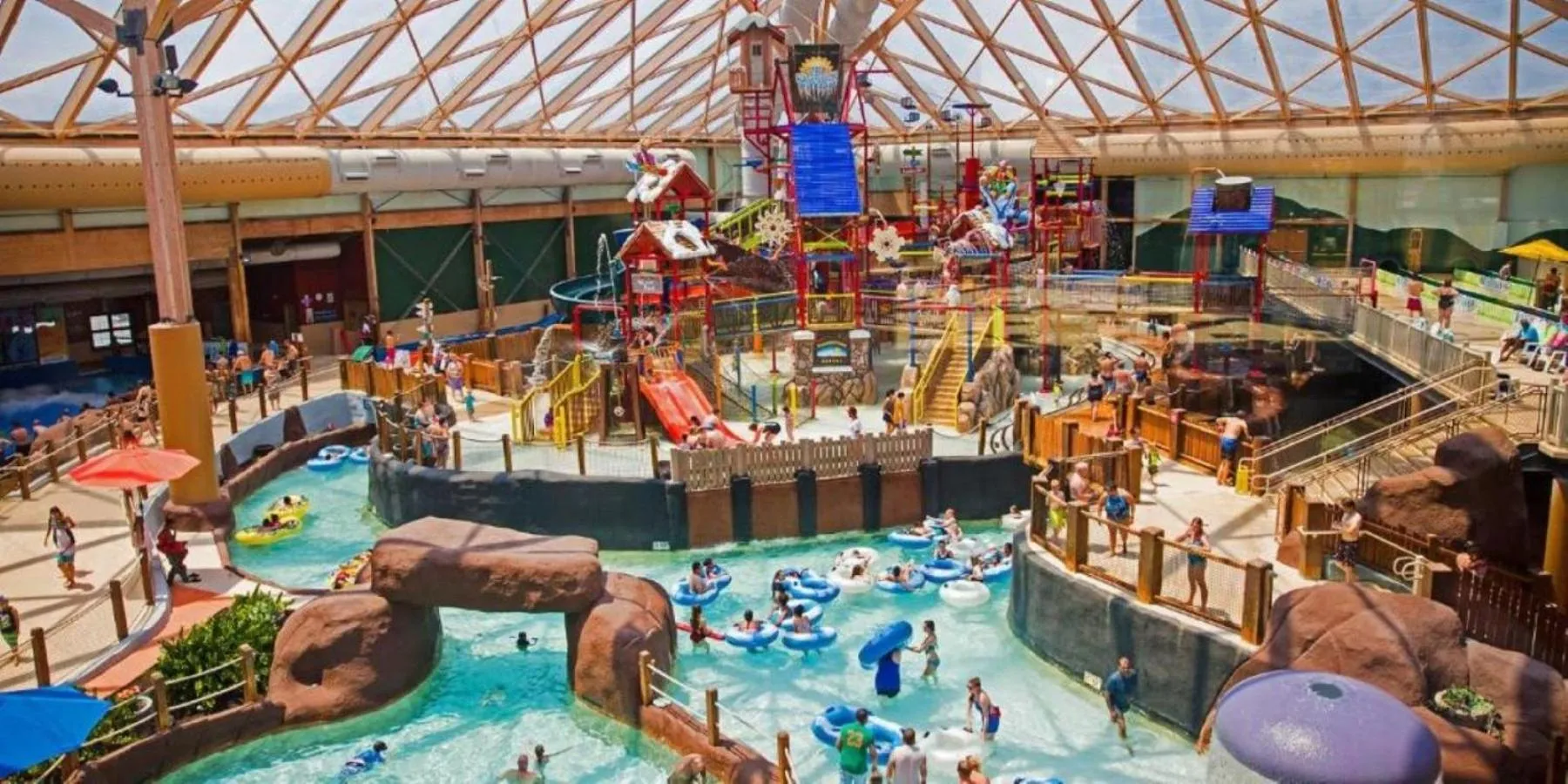 Aqua park in Massanutten Resort