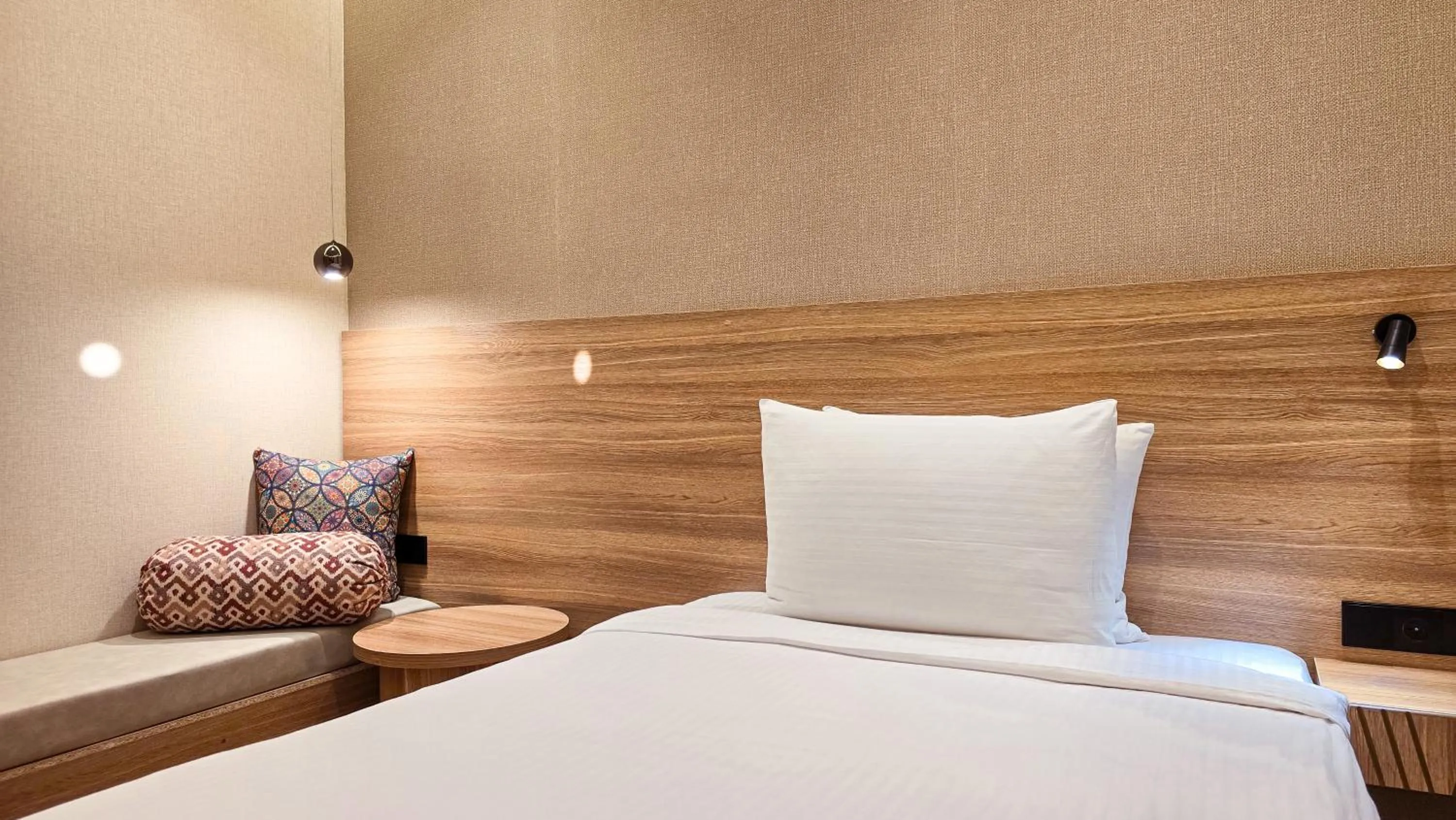 Bed in Hotel Bankir Khiva