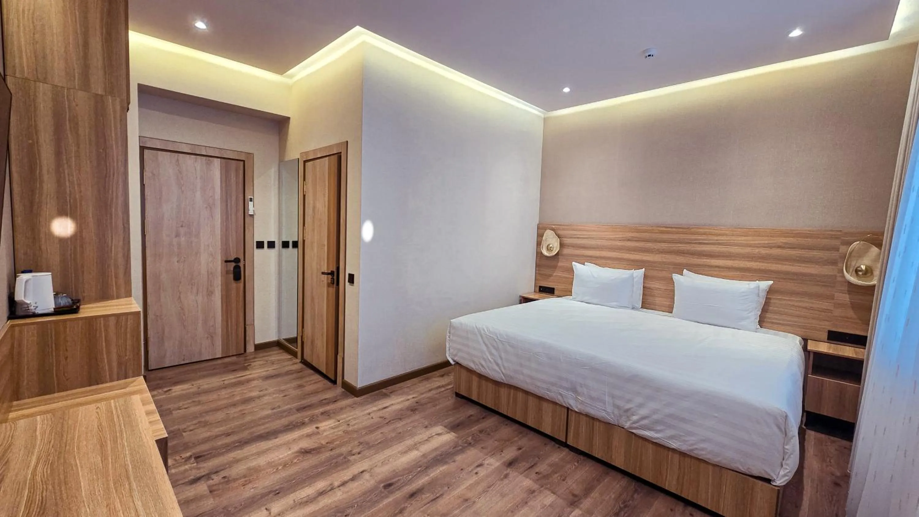 Bed in Hotel Bankir Khiva