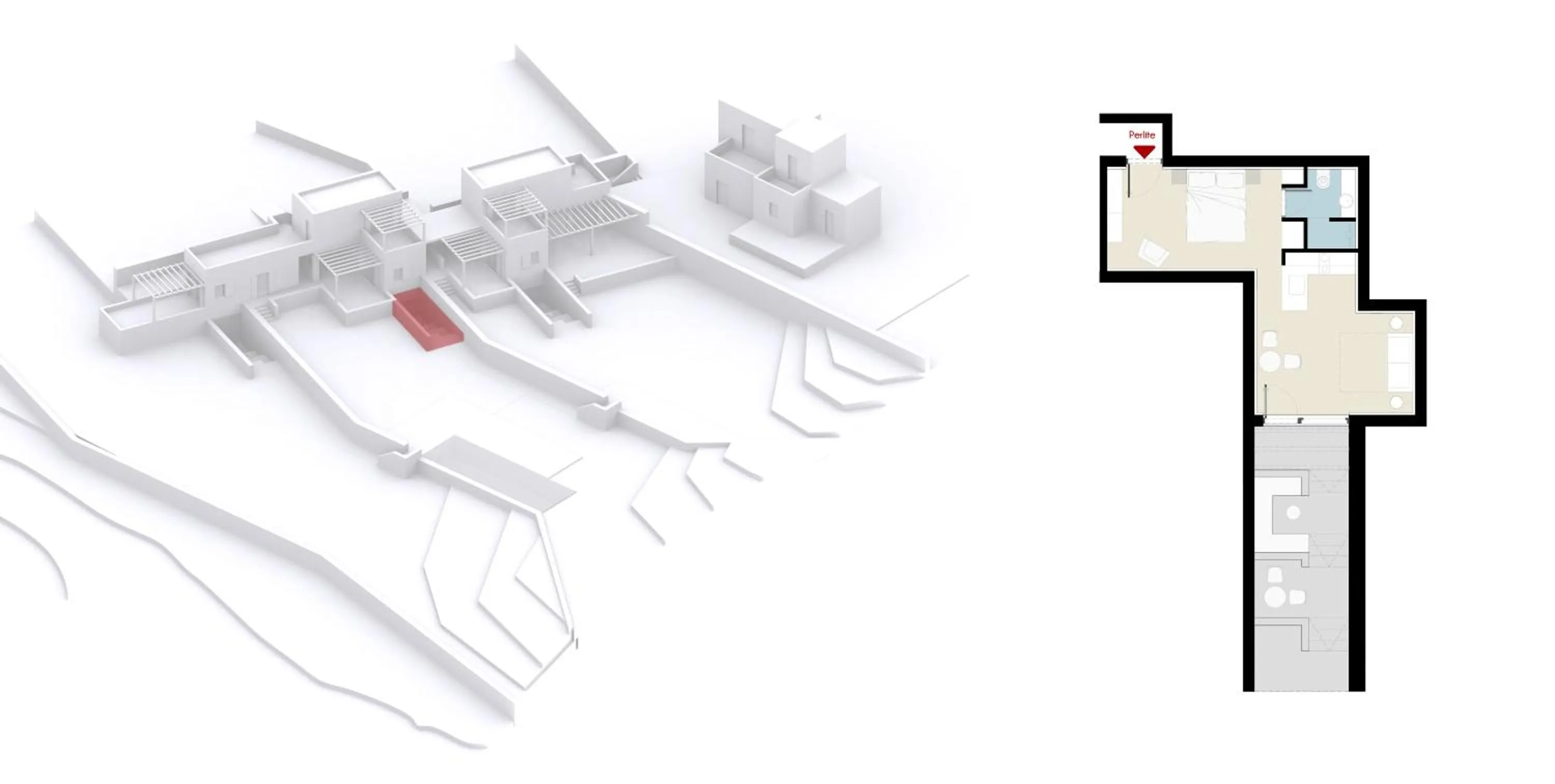 Floor plan in Korfi de Milo