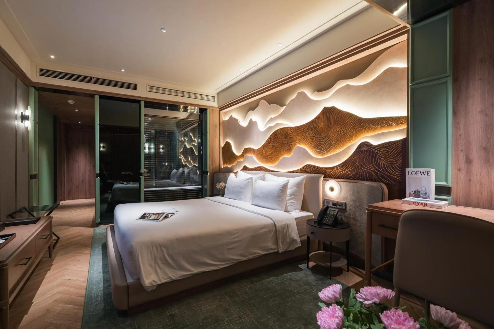 View (from property/room), Bed in La Passion Premium Cau Go