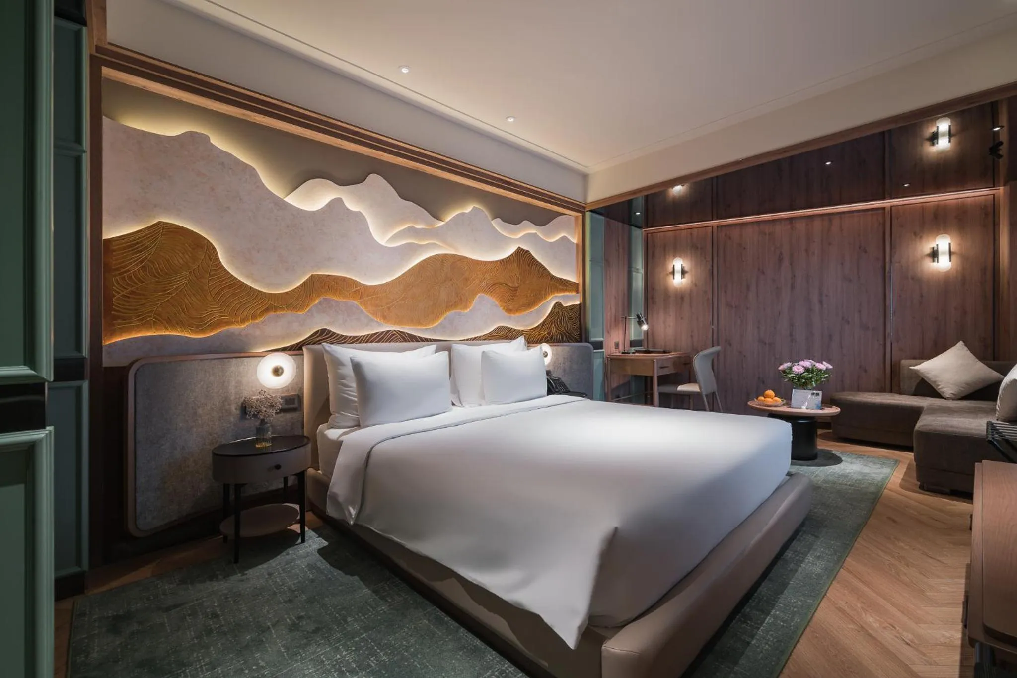 View (from property/room), Bed in La Passion Premium Cau Go