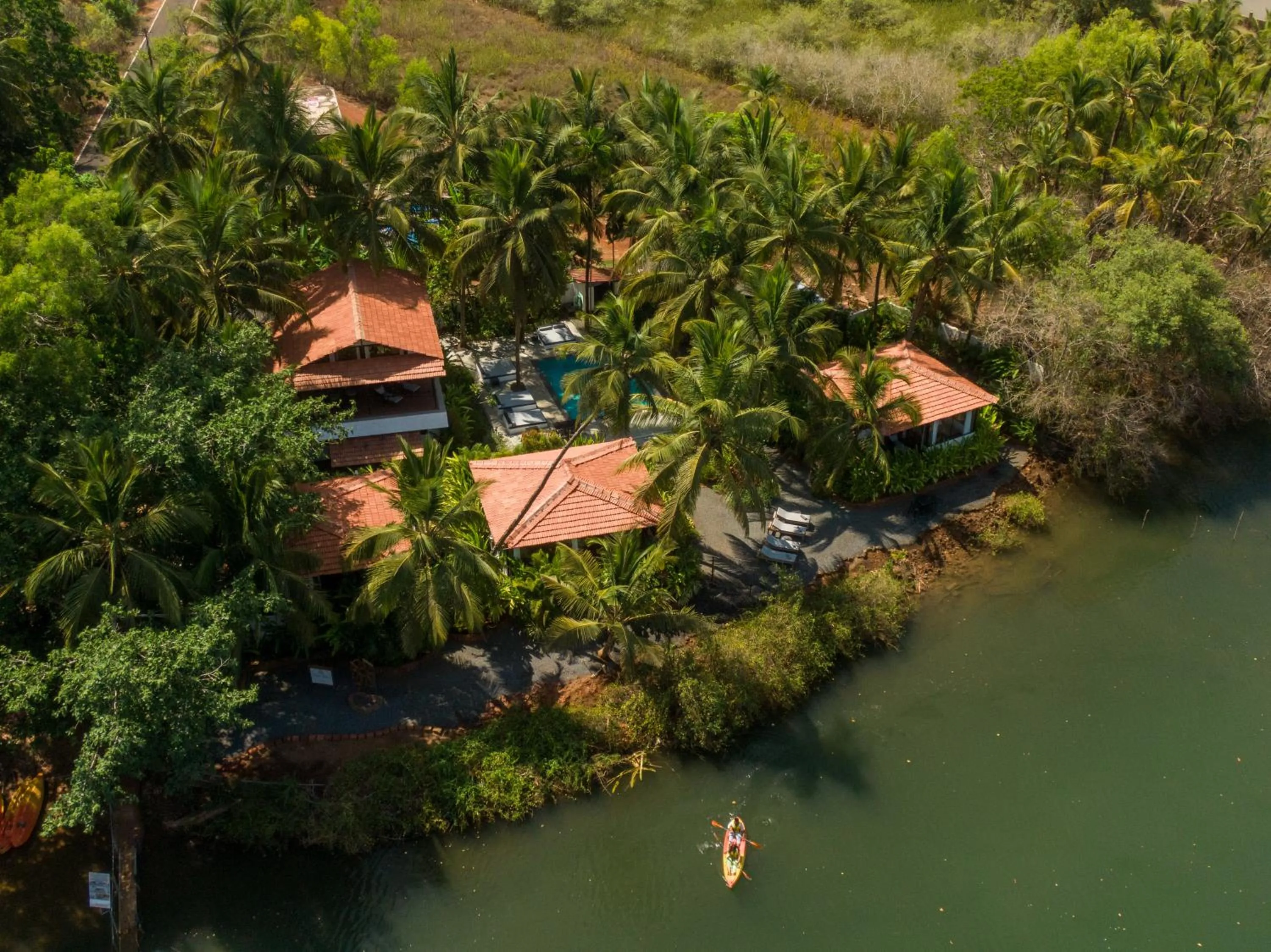 Bird's eye view in Pont Bleu Suites Riverside & Pool
