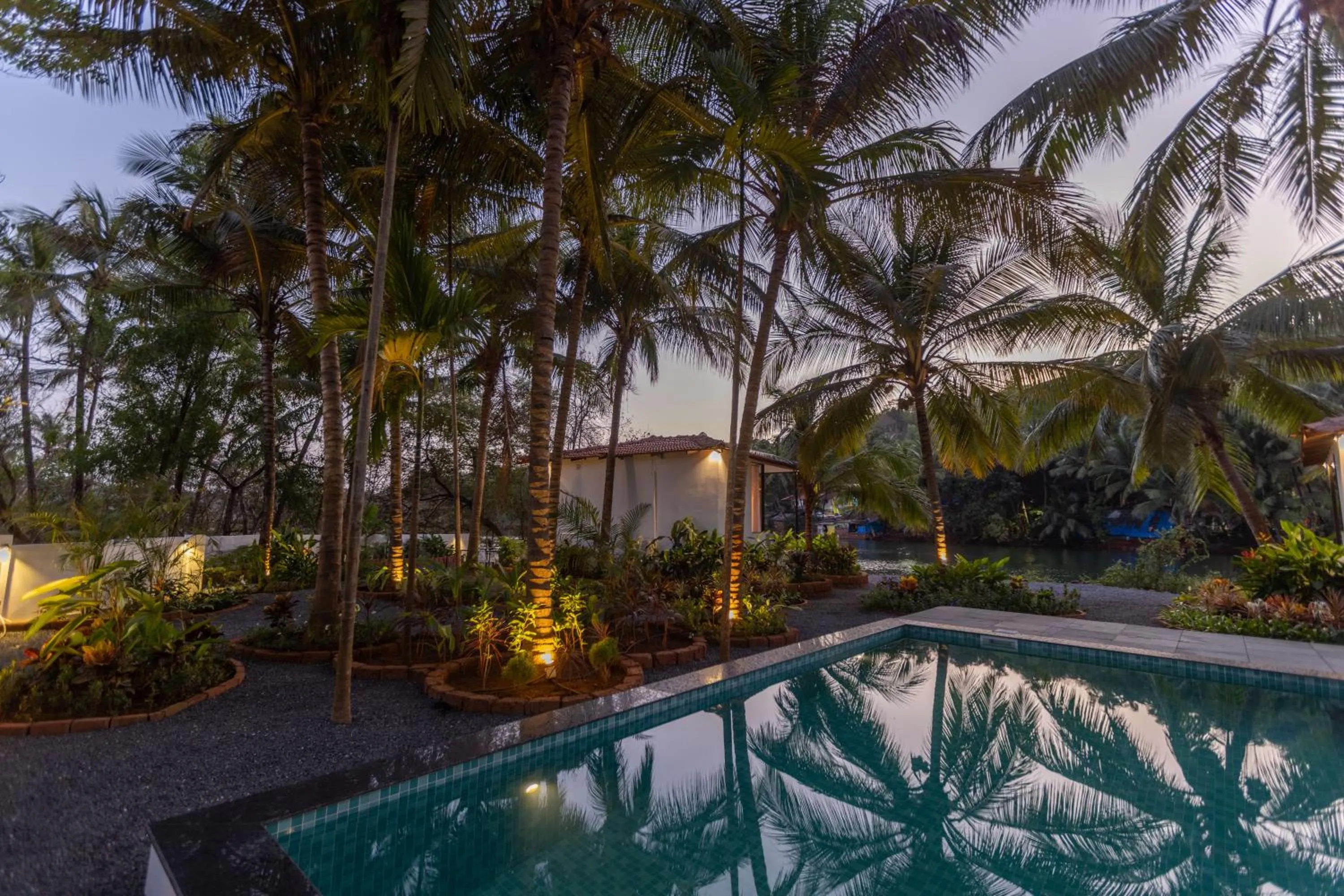 Garden view in Pont Bleu Suites Riverside & Pool