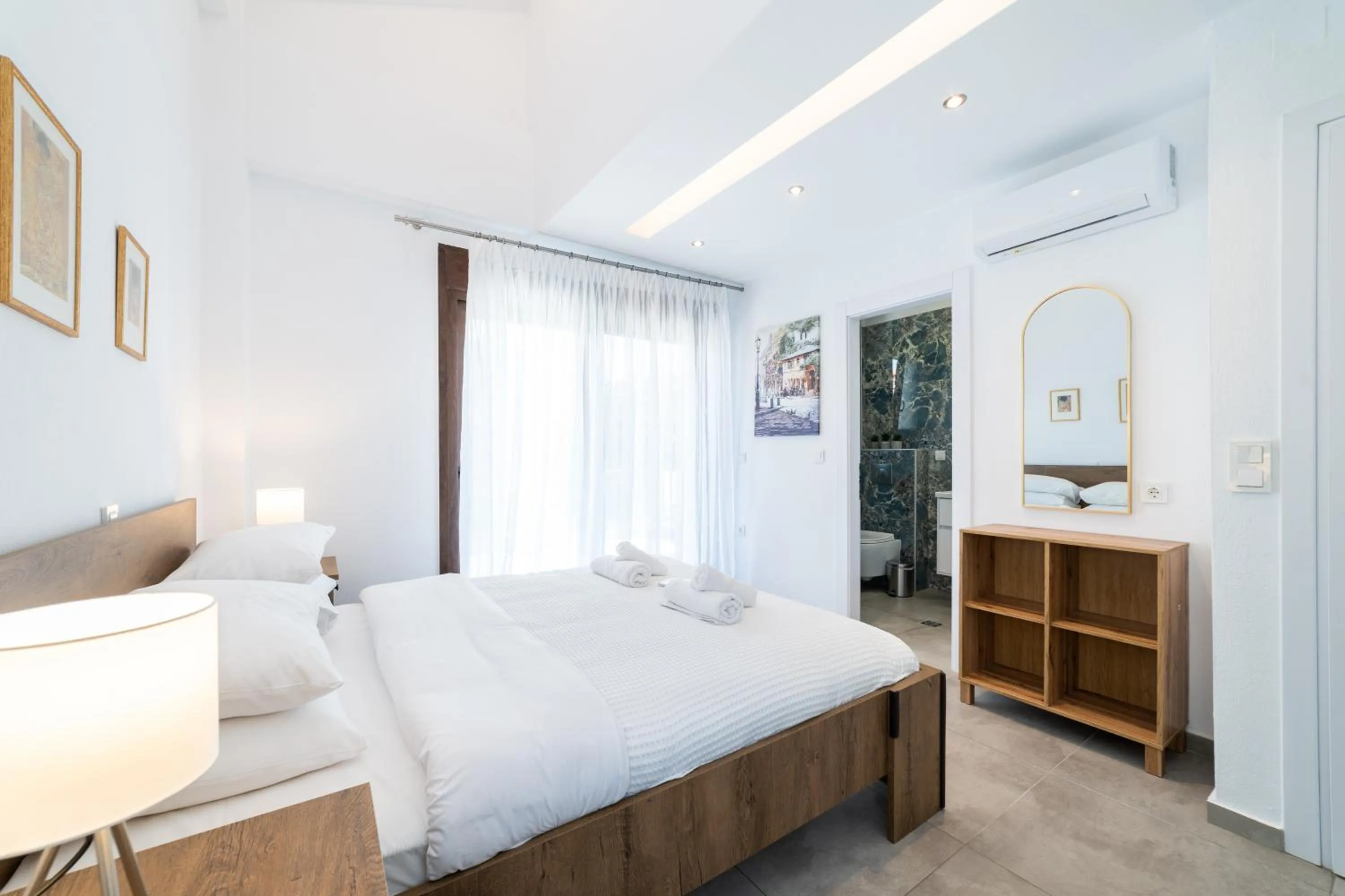 Bed in Argilos & Argilos Deluxe Residential Complexes