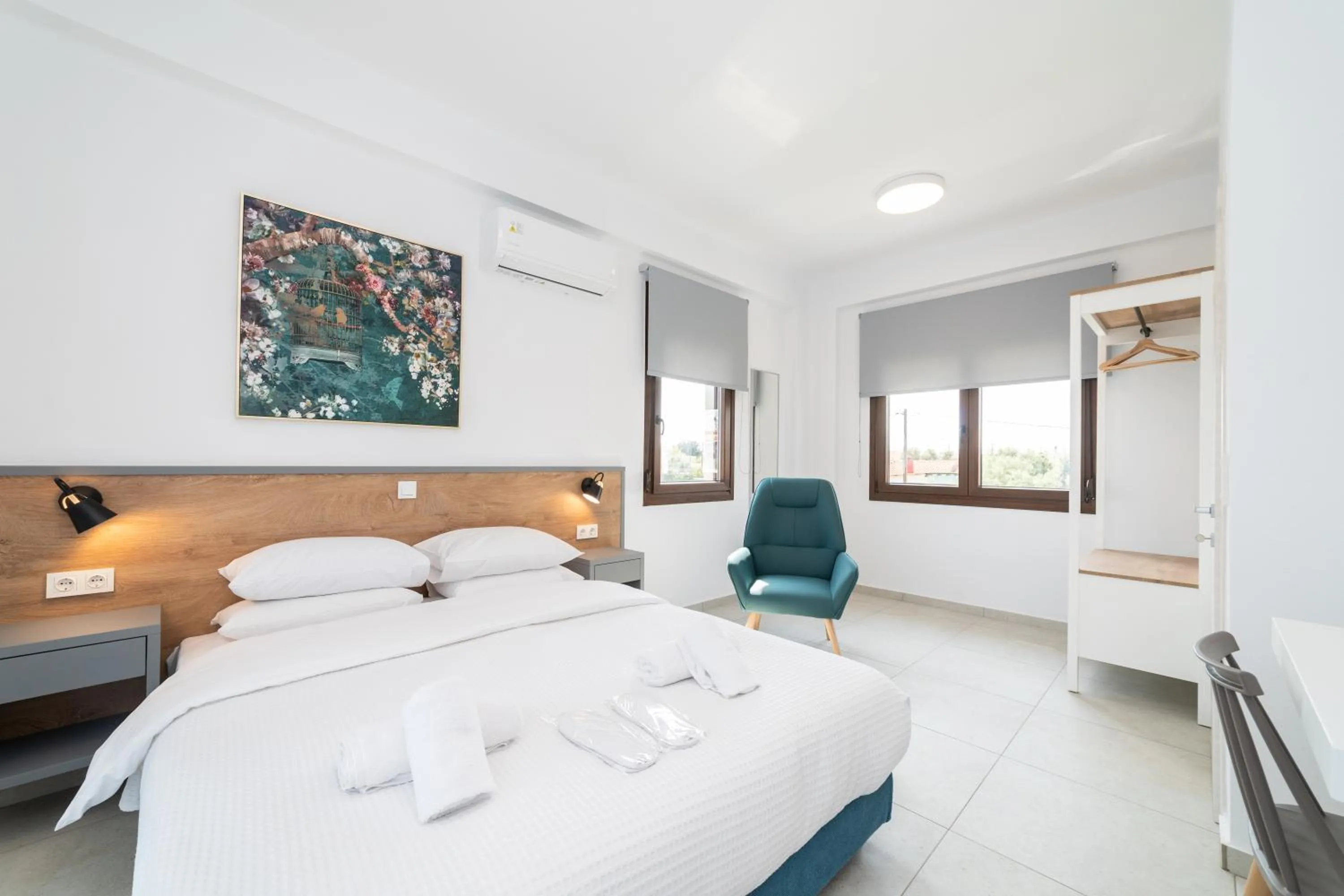 Bed in Argilos & Argilos Deluxe Residential Complexes