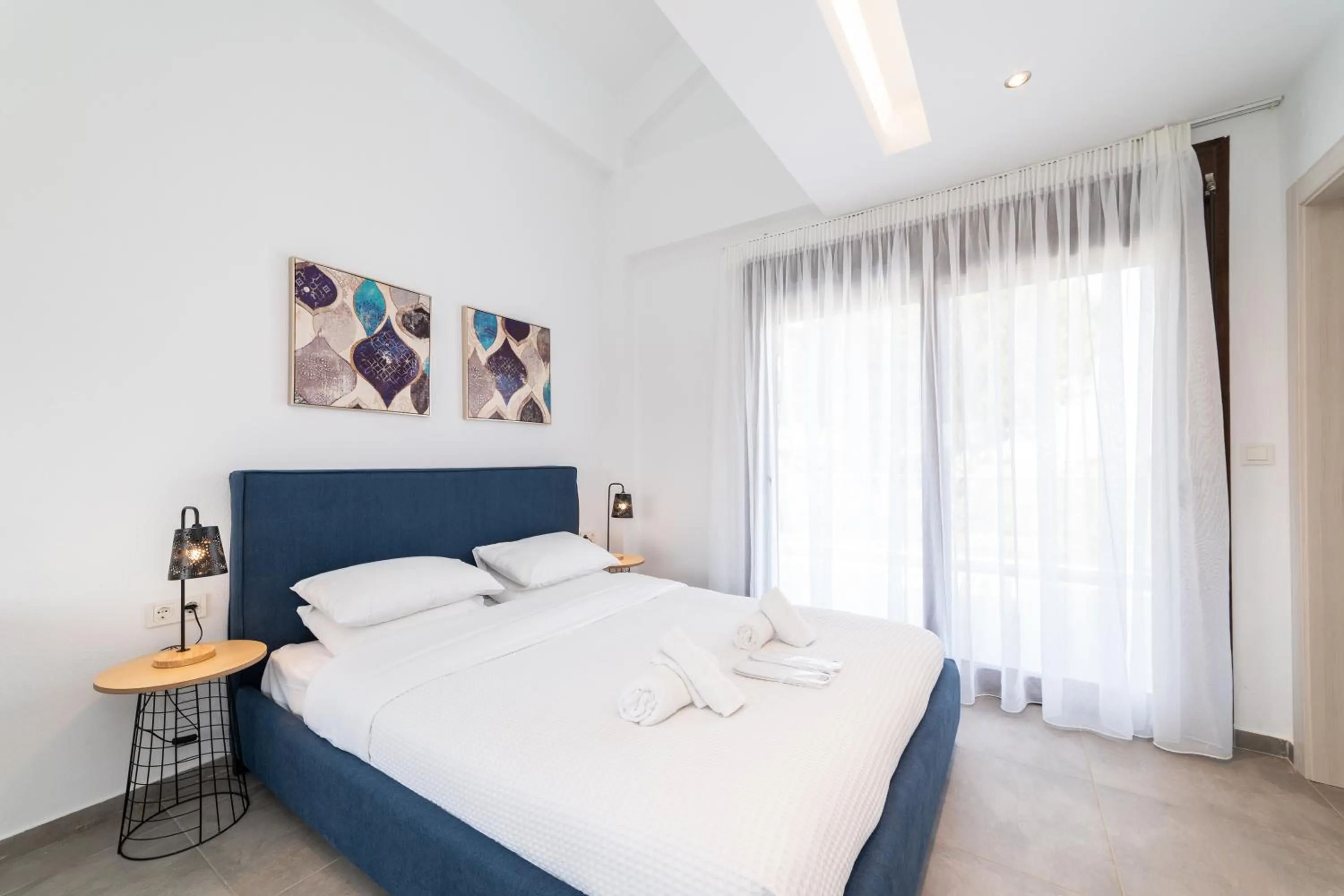 Bed in Argilos & Argilos Deluxe Residential Complexes