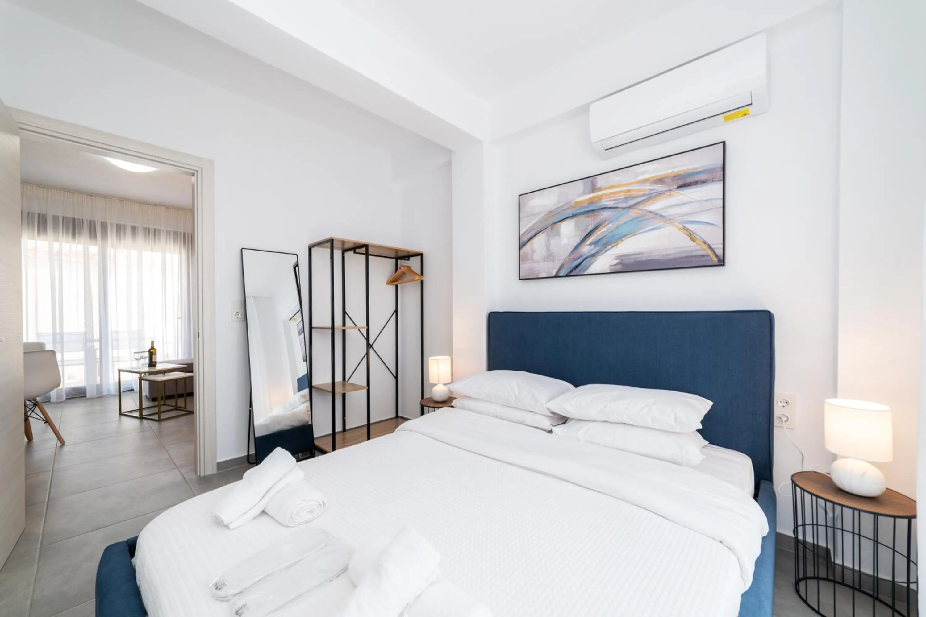 Bed in Argilos & Argilos Deluxe Residential Complexes