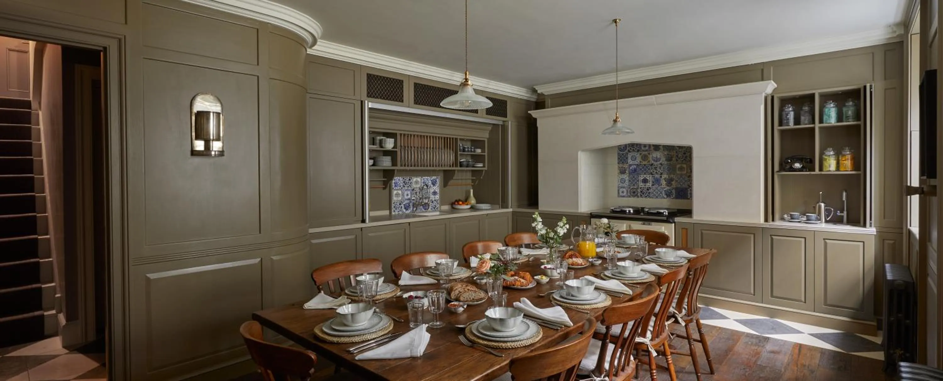 Dining area in Henrys Townhouse Marylebone, London