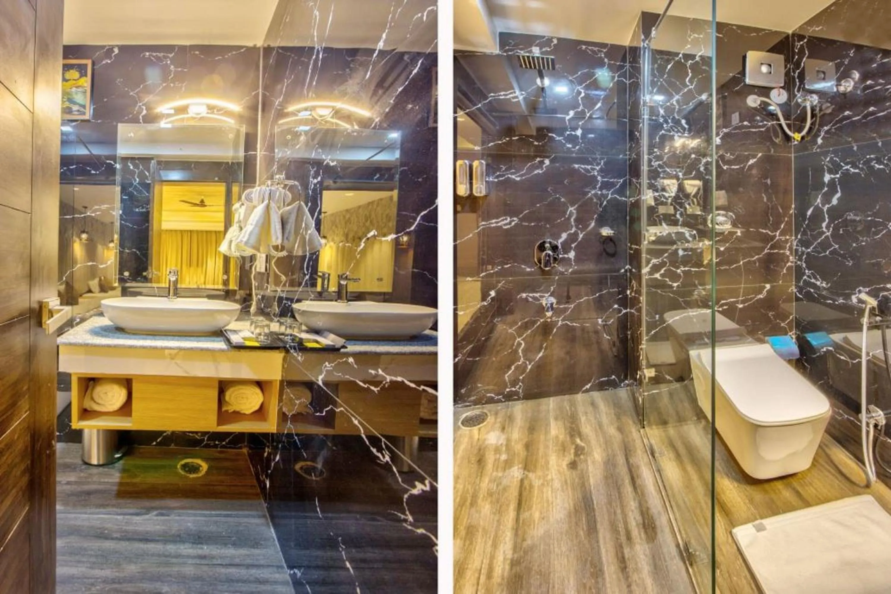 Shower in Hotel Katson Castle Dharamshala