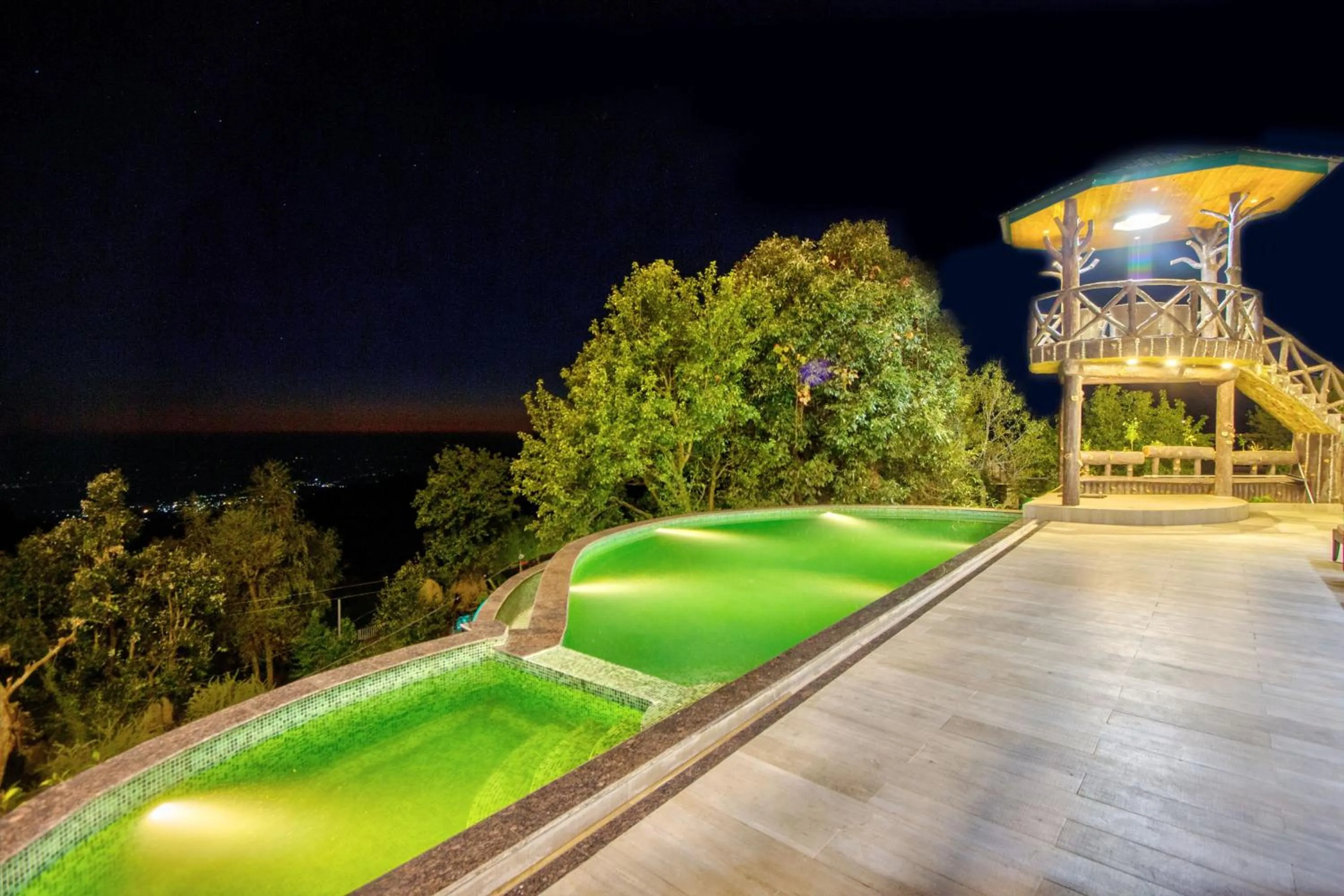 Patio in Hotel Katson Castle Dharamshala