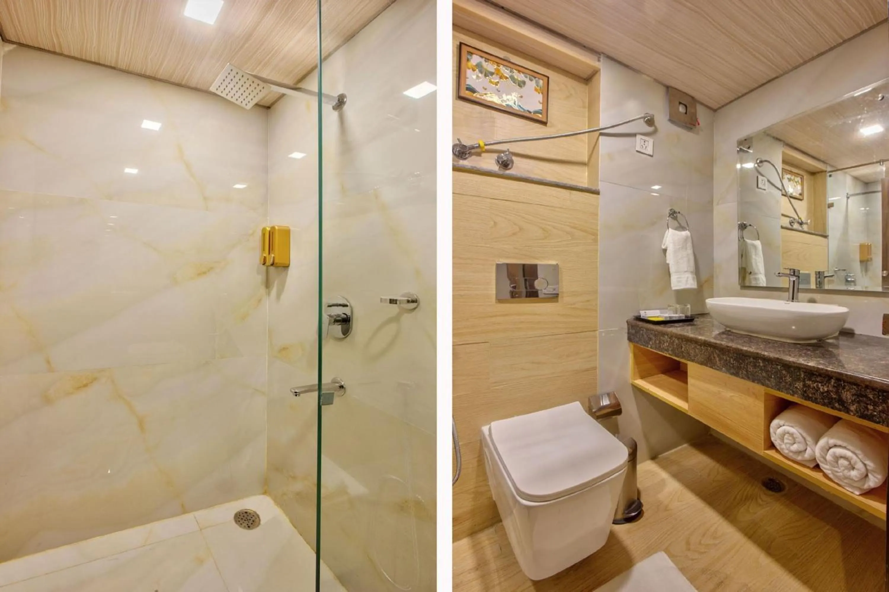 Shower in Hotel Katson Castle Dharamshala