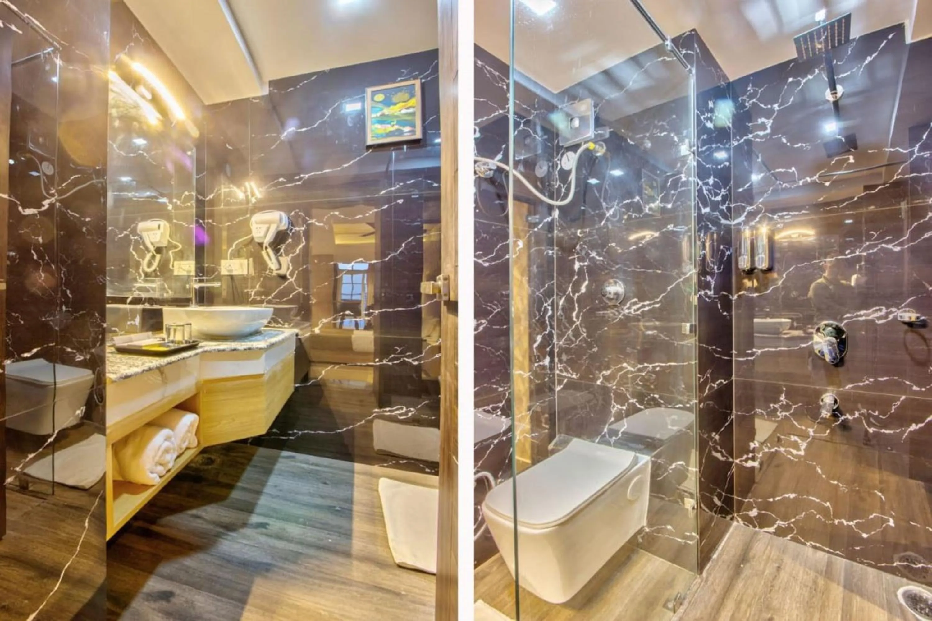 Shower in Hotel Katson Castle Dharamshala