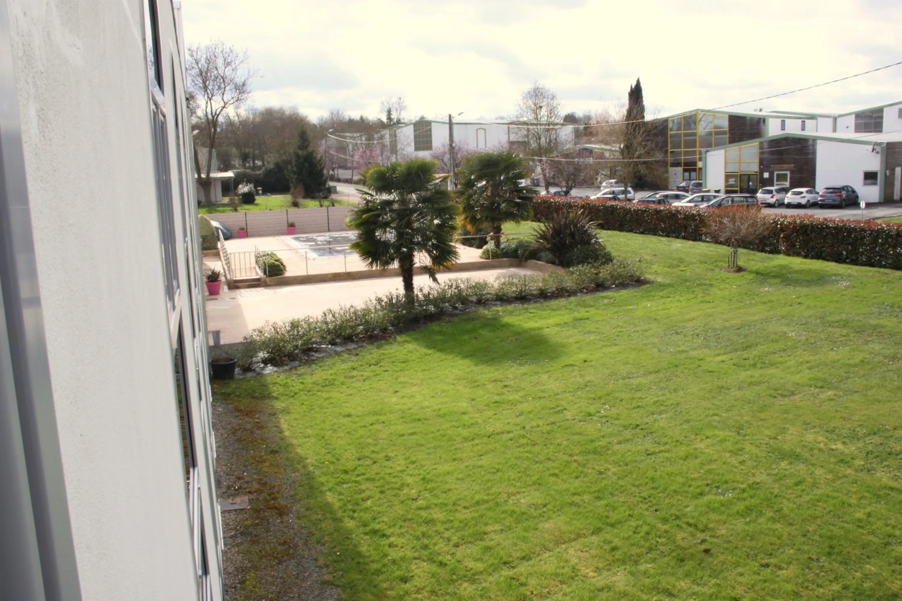 Garden view in Agape Hotel Niort- Bessines