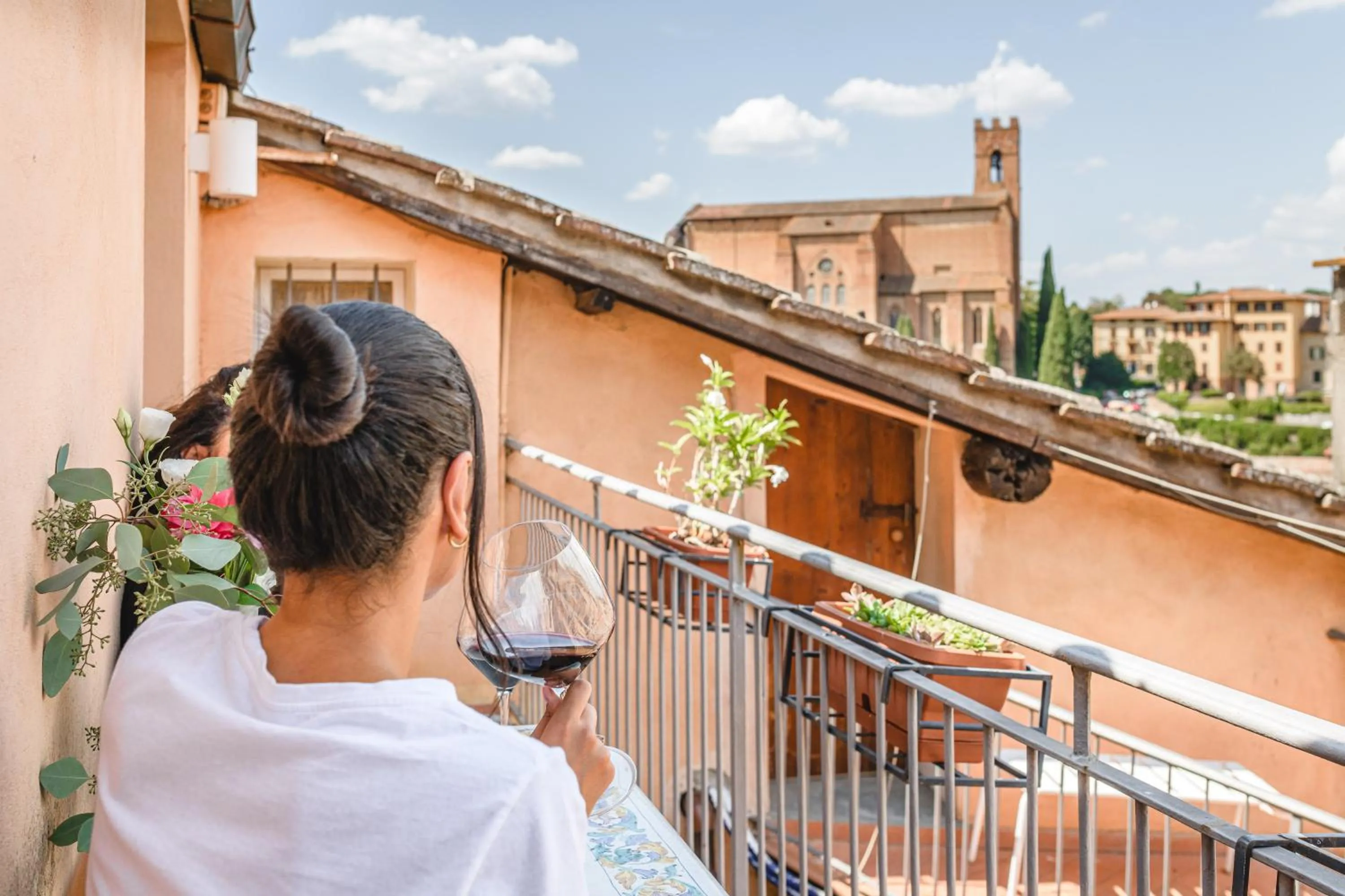 Balcony/Terrace in Il Battistero Siena Residenza d'Epoca