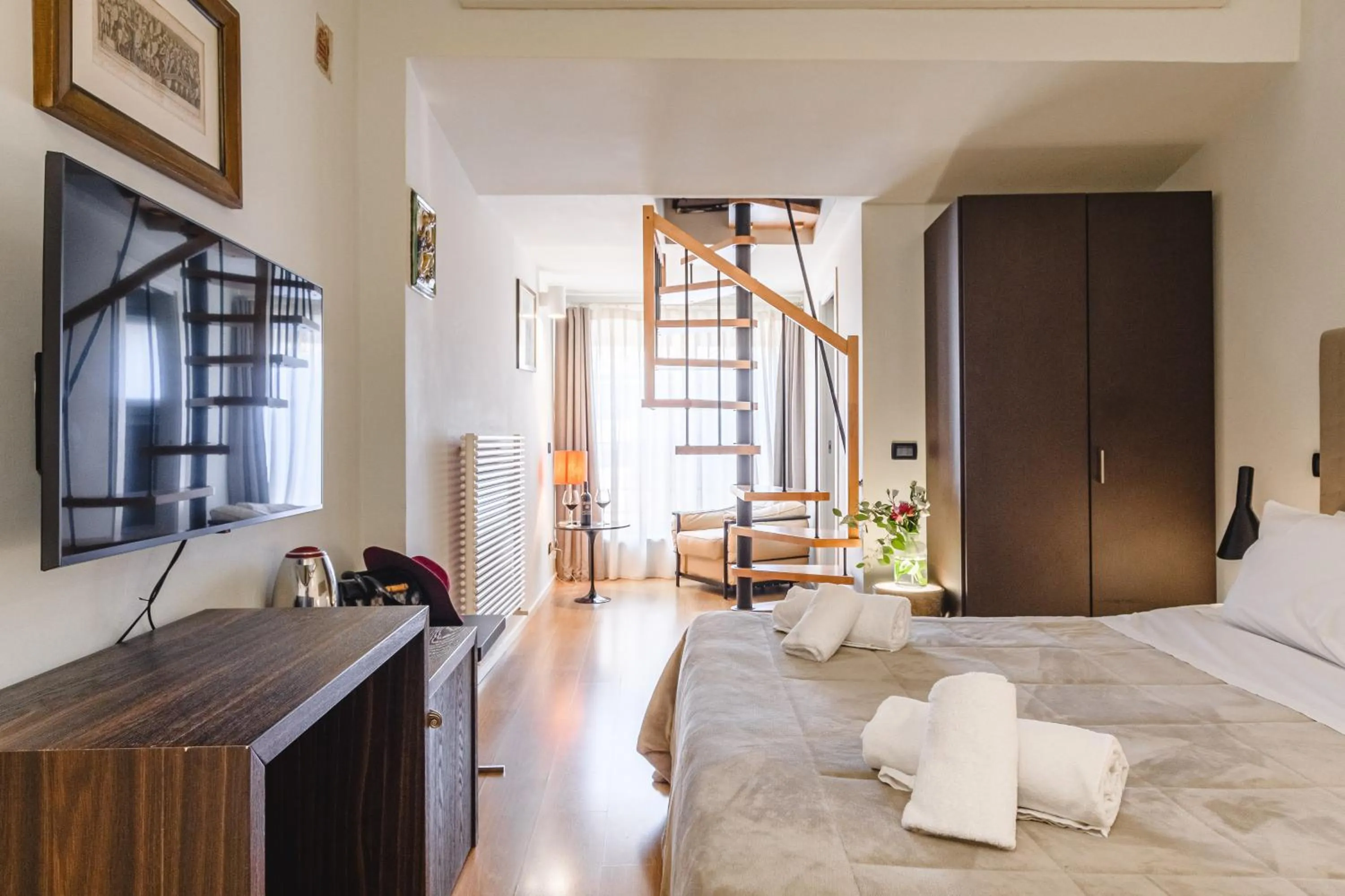 Photo of the whole room, Bed in Il Battistero Siena Residenza d'Epoca