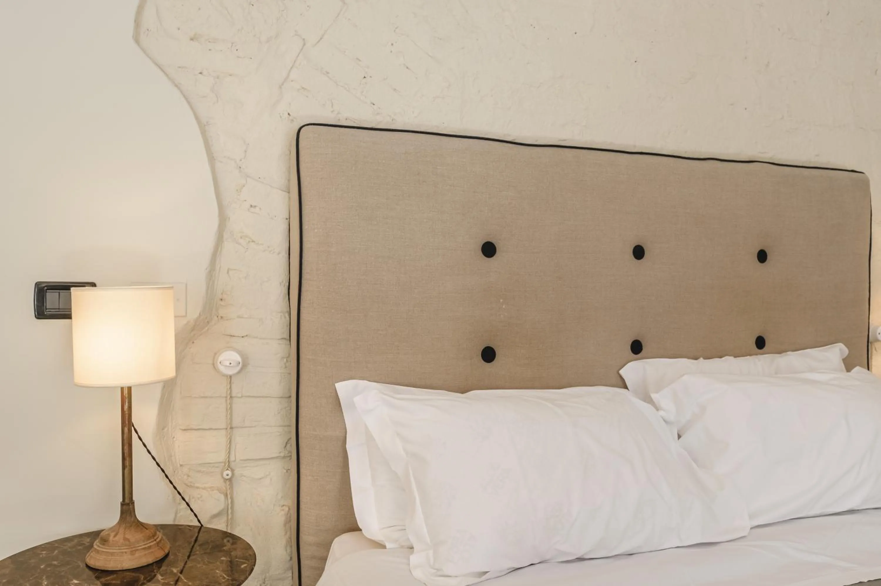 Decorative detail, Bed in Il Battistero Siena Residenza d'Epoca