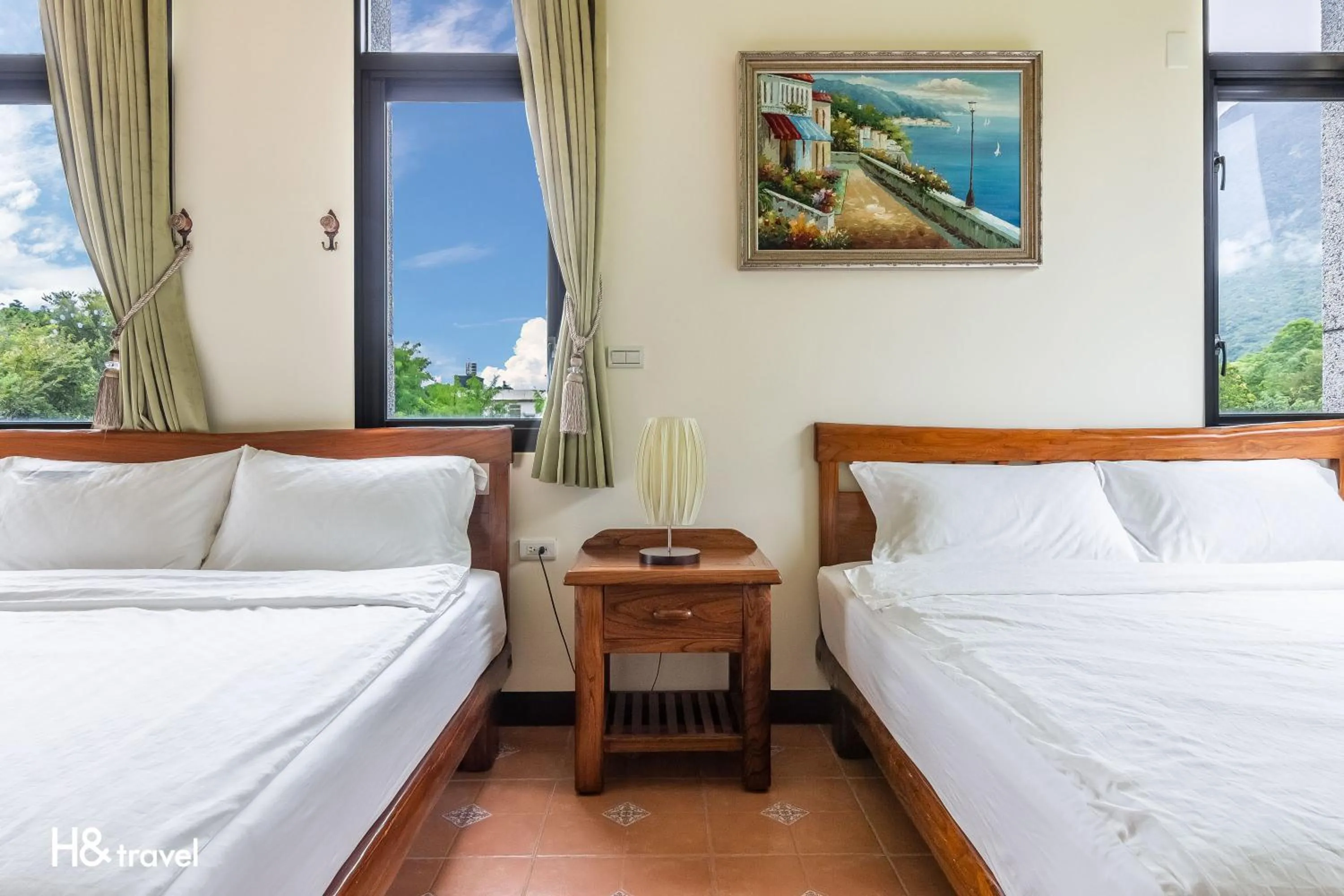 Decorative detail, Bed in Qian B&B