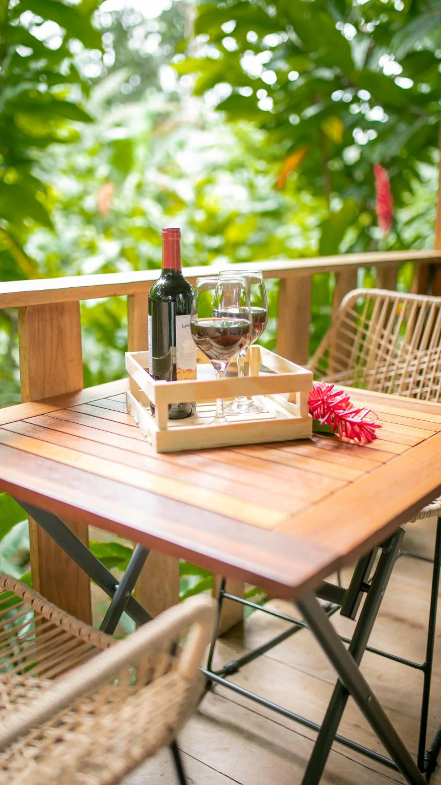 Patio in Eden Organic Farm & Bungalows
