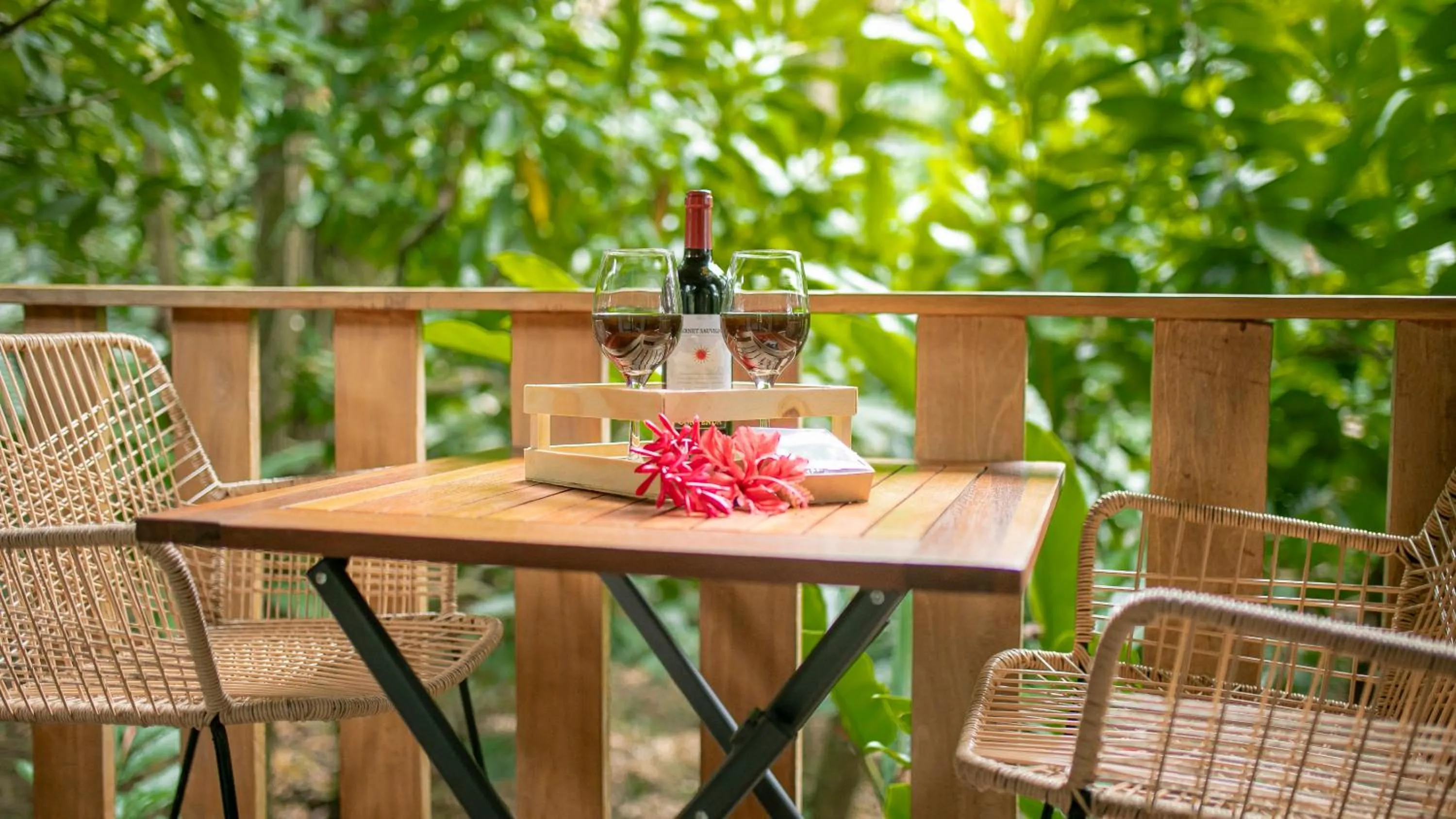 Patio in Eden Organic Farm & Bungalows