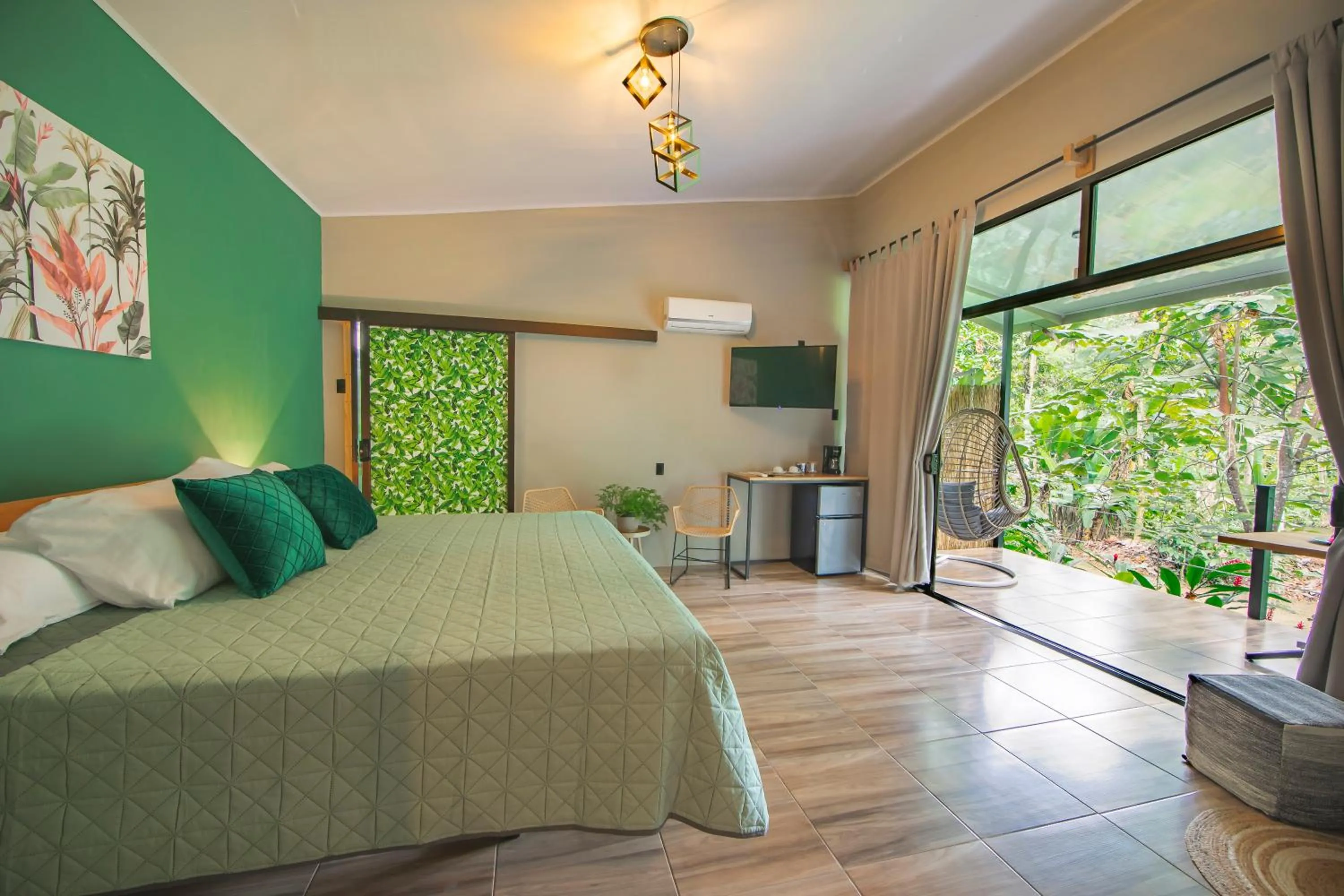 Bed in Eden Organic Farm & Bungalows