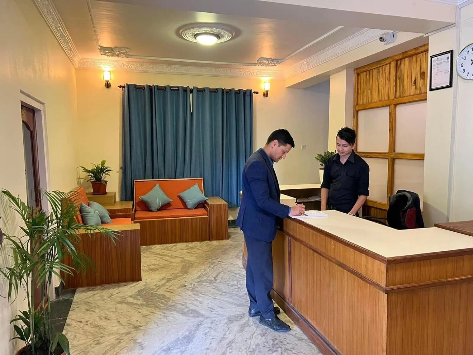 Lobby or reception in Himalayan Guest House