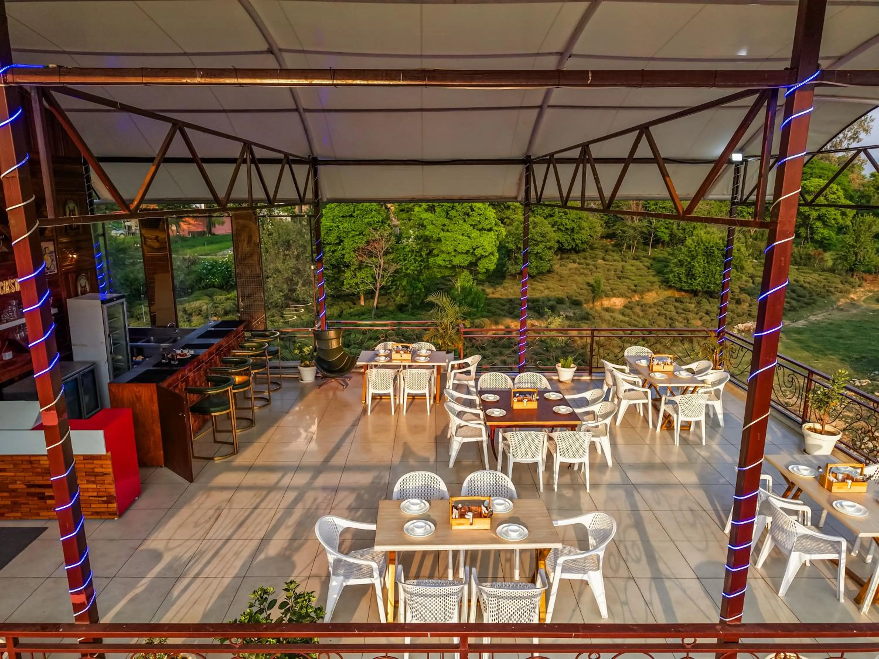 Garden view in Appas Hotel