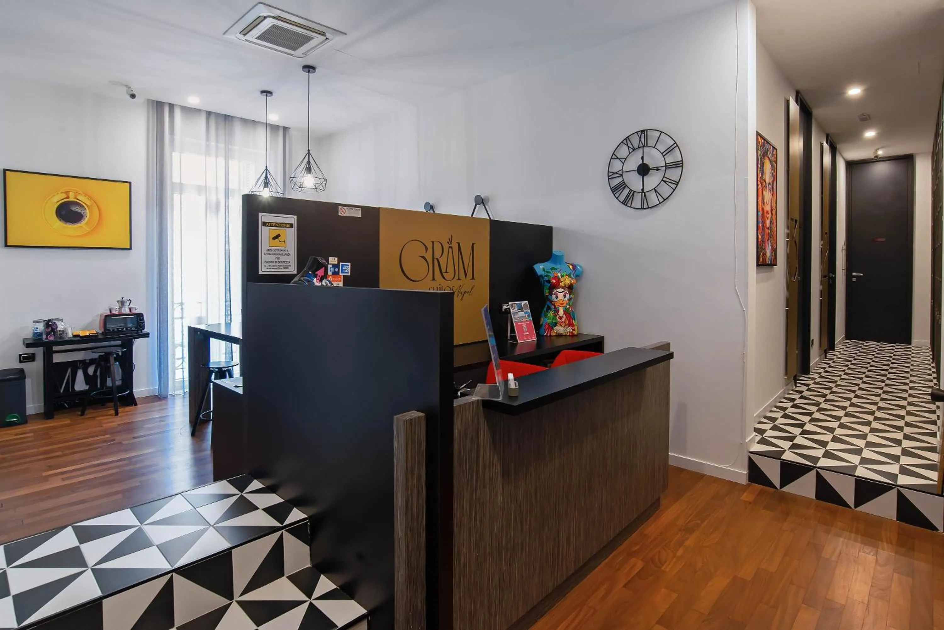 Lobby or reception in Gram Suites