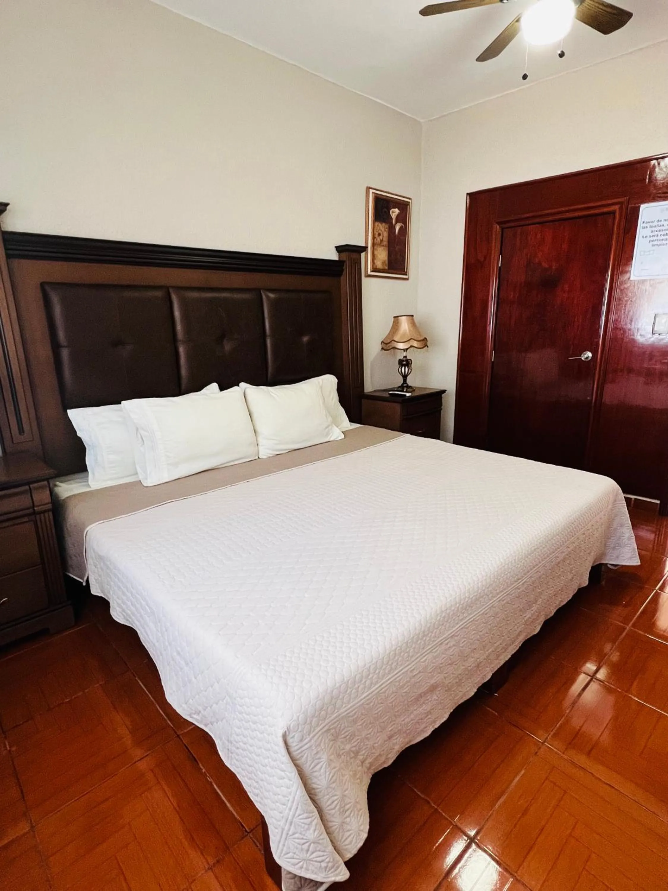 Bed in Hostería Casa Marquez